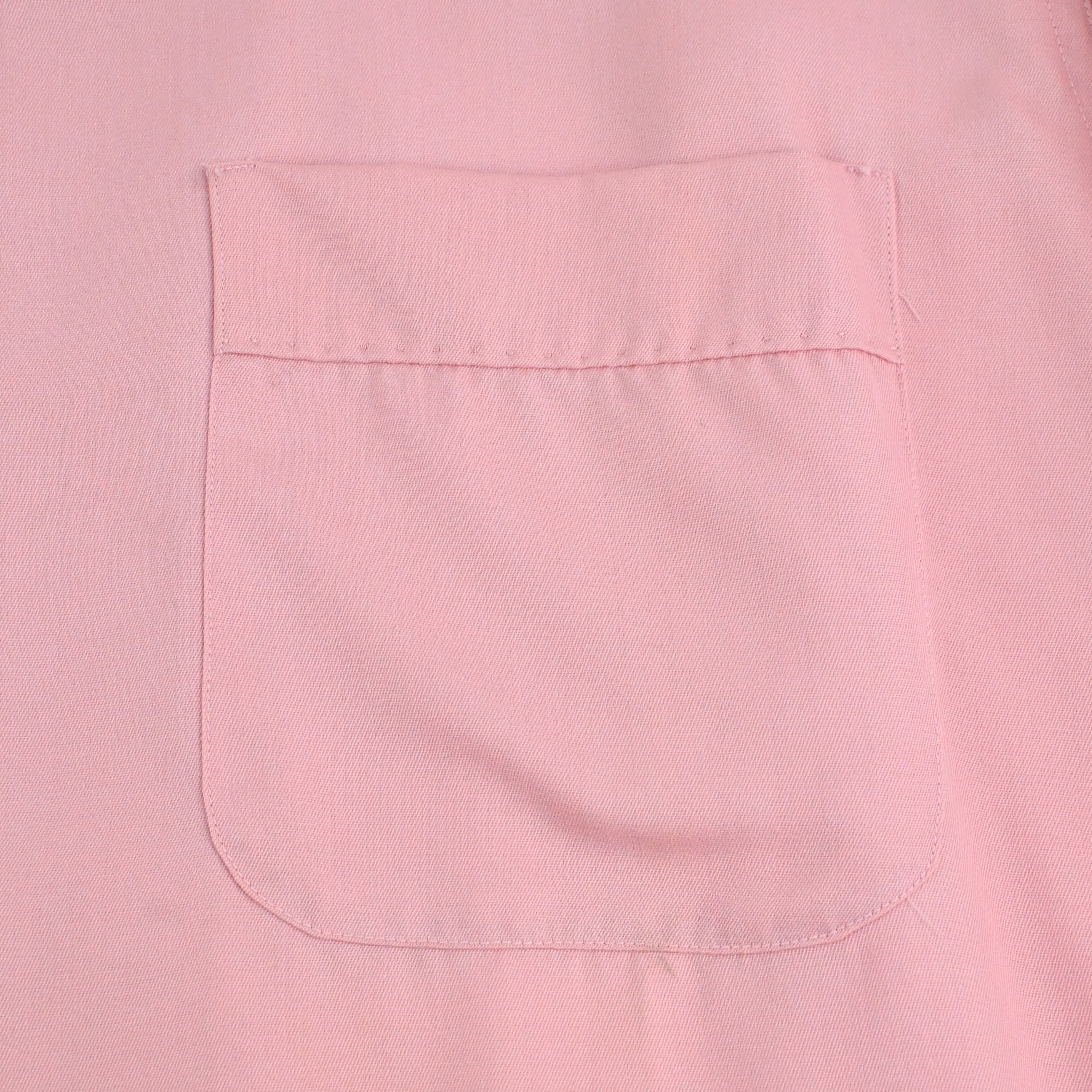 50’s SAFE IN SUDS RAYON GAB LOOP COLLAR SHIRT SIZE 15-34