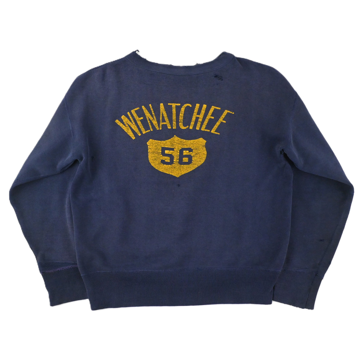 50's "WENATCHEE" DISTRESSED SWEAT SHIRT