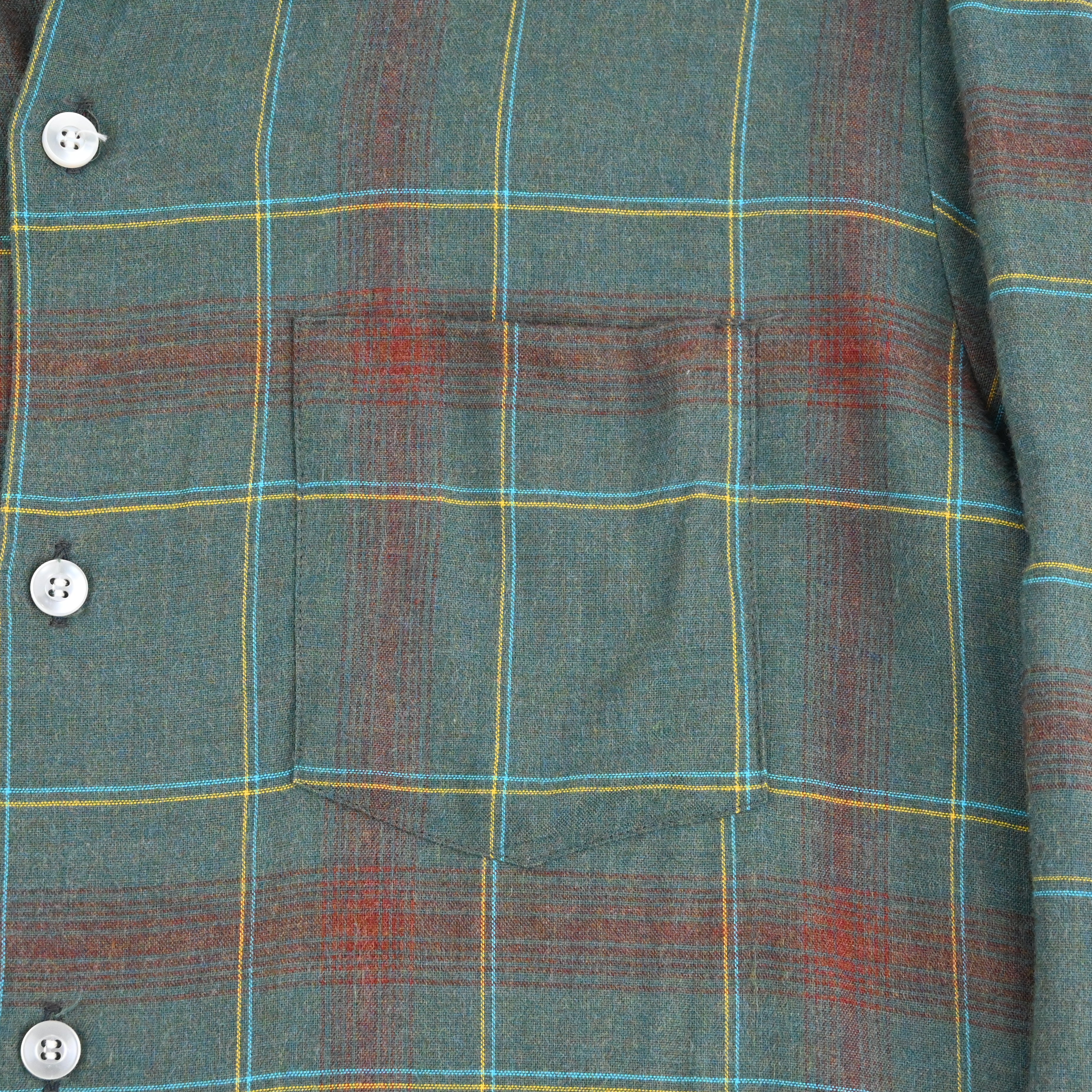 70's D'AVELLA OPEN COLLAR SHIRT SIZE M