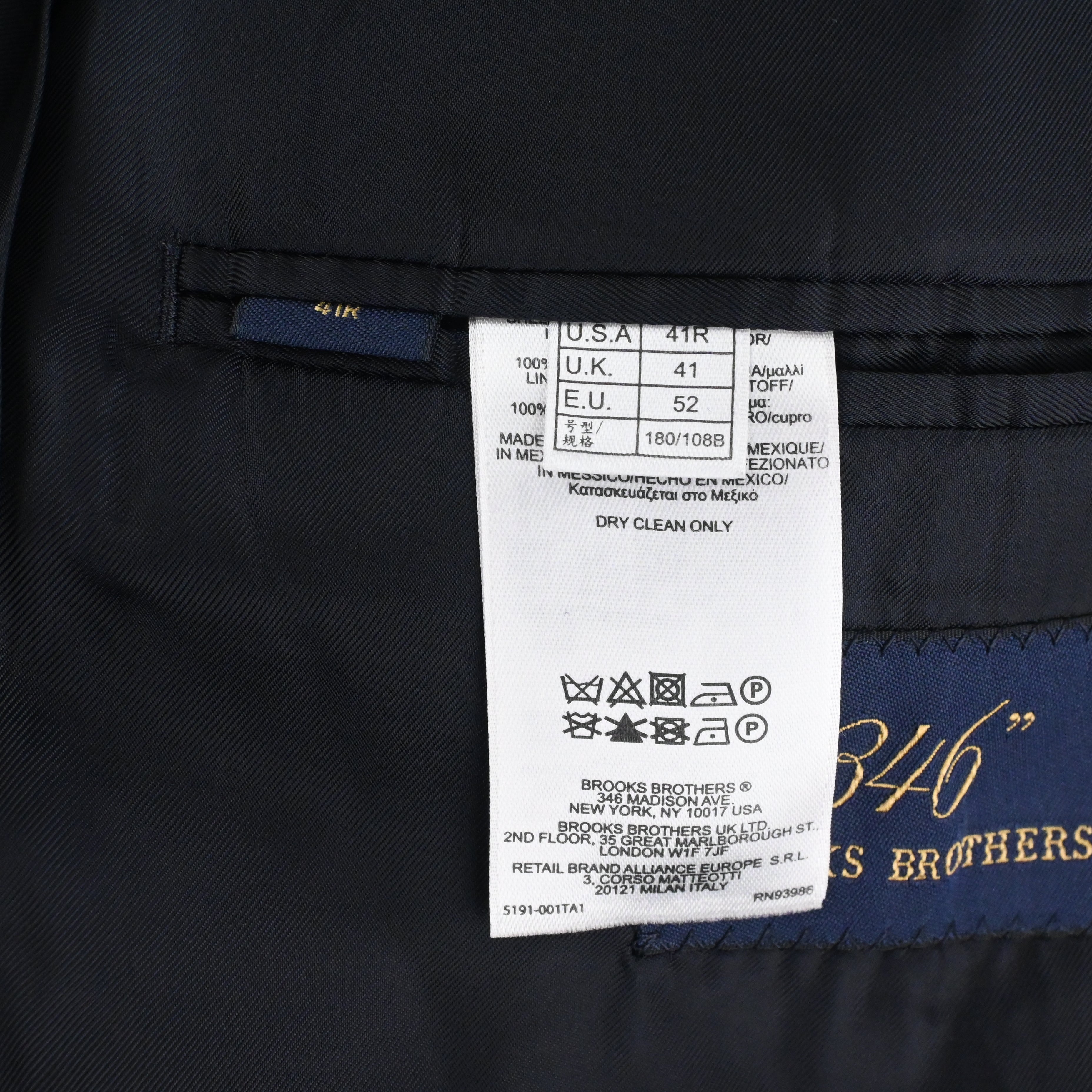 00's~ BROOKS BROTHERS "346" 2B JACKET SIZE 41-REG