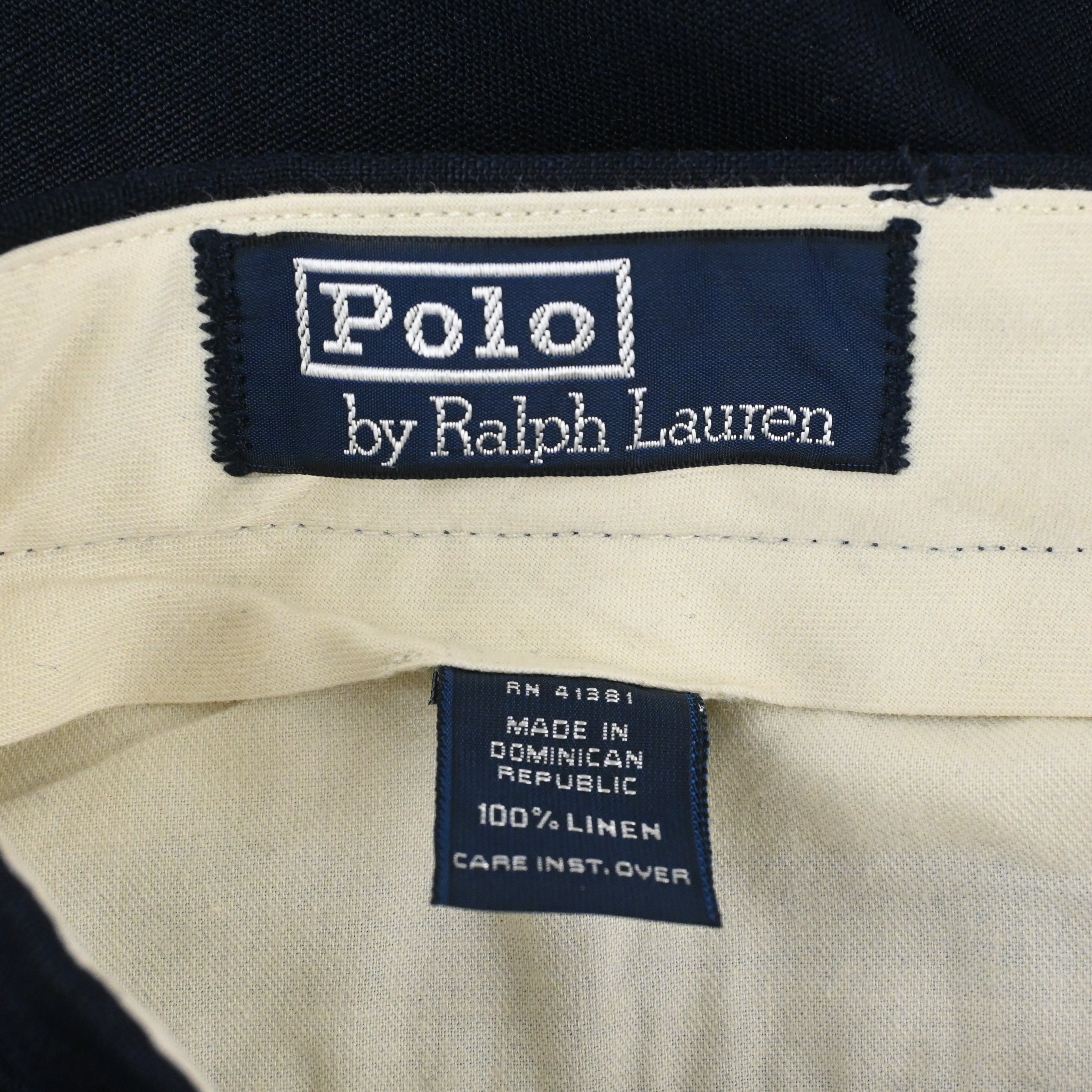 90’s POLO BY RALPH LAUREN LINEN100% SLACKS W37 L29