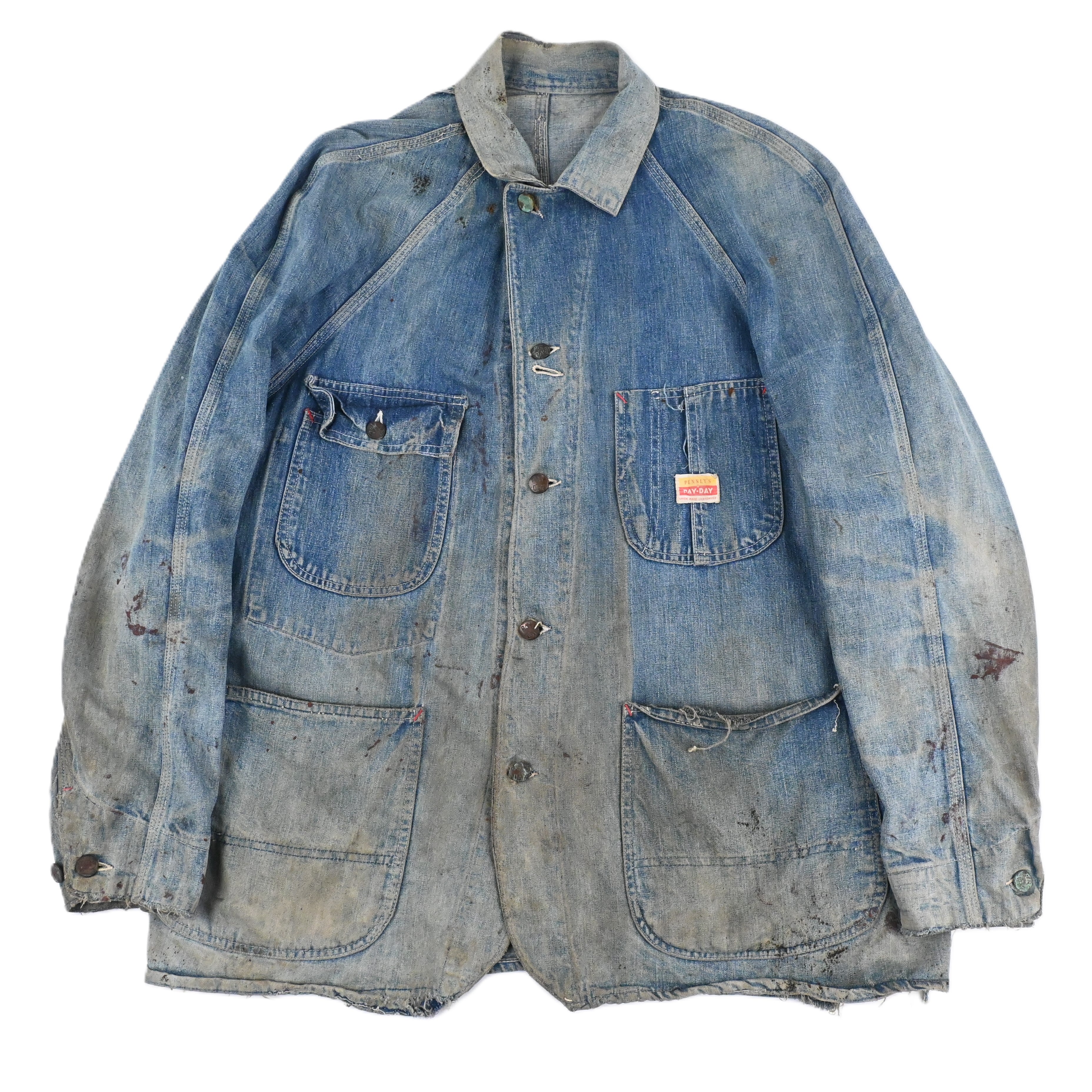 50'S PENNEY'S PAYDAY RAGLAN SLEEVE DENIM CHORE JACKET