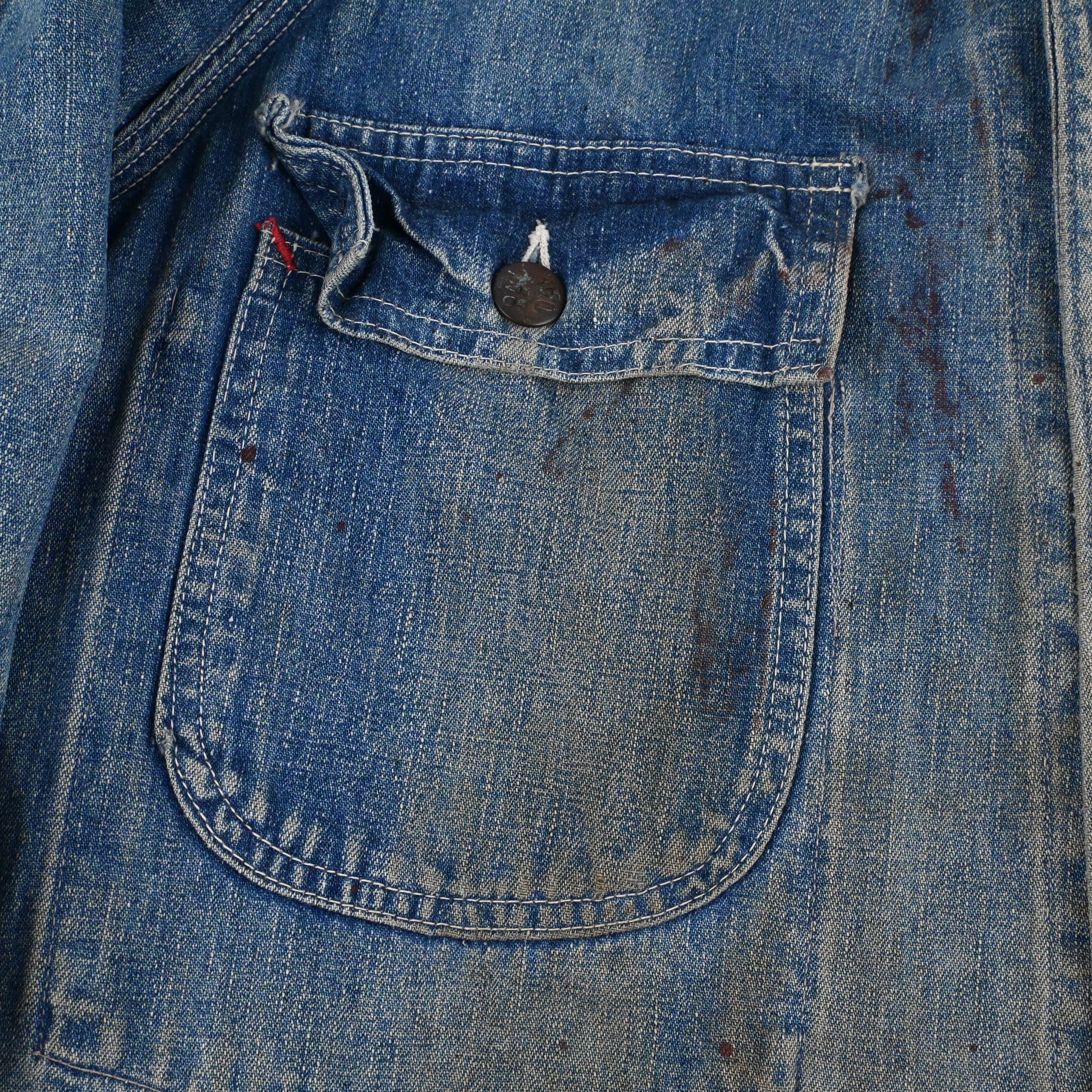 50'S PENNEY'S PAYDAY RAGLAN SLEEVE DENIM CHORE JACKET