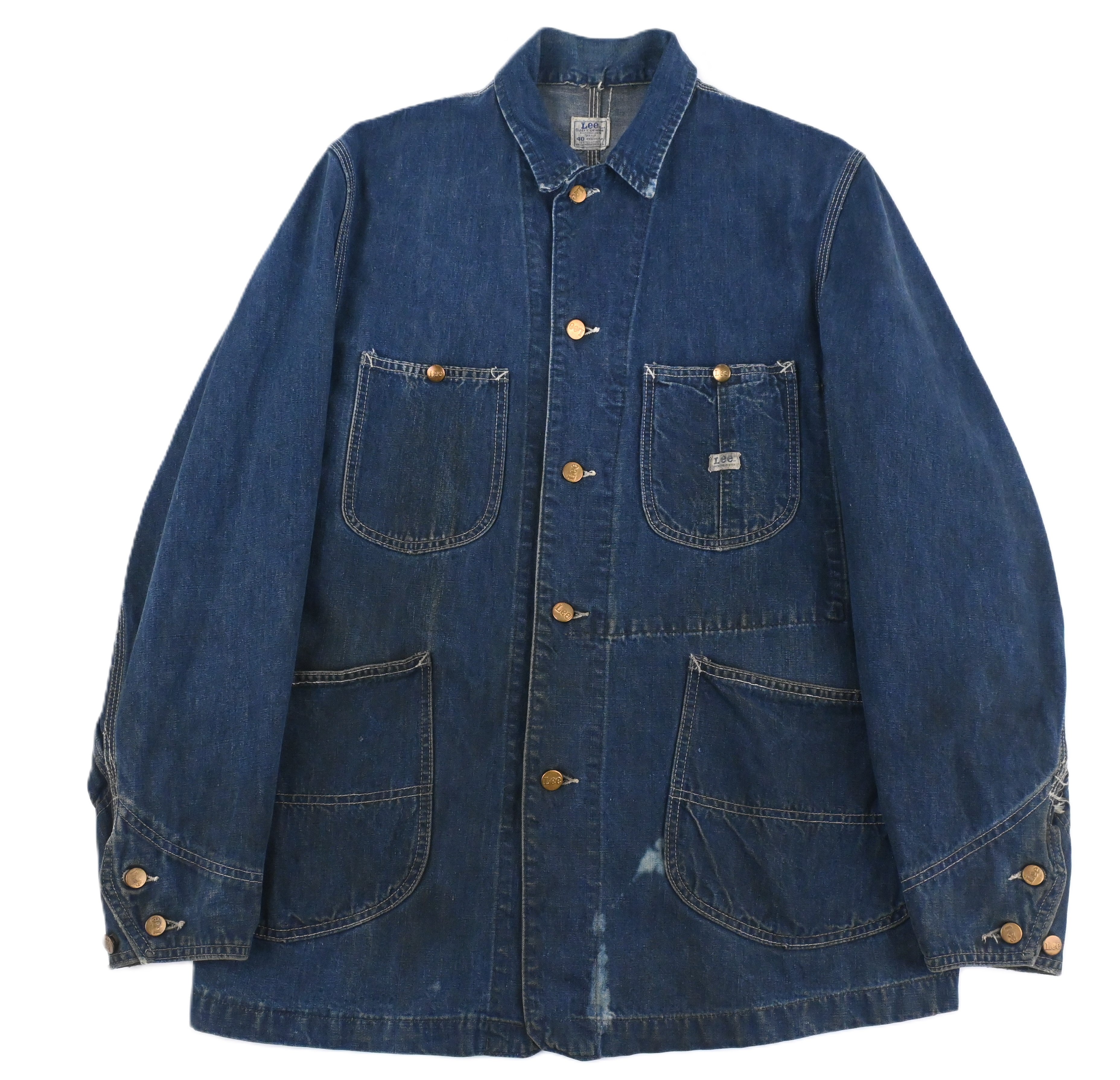 70'S LEE 91-J DENIM CHORE JACKET SIZE 40-REG