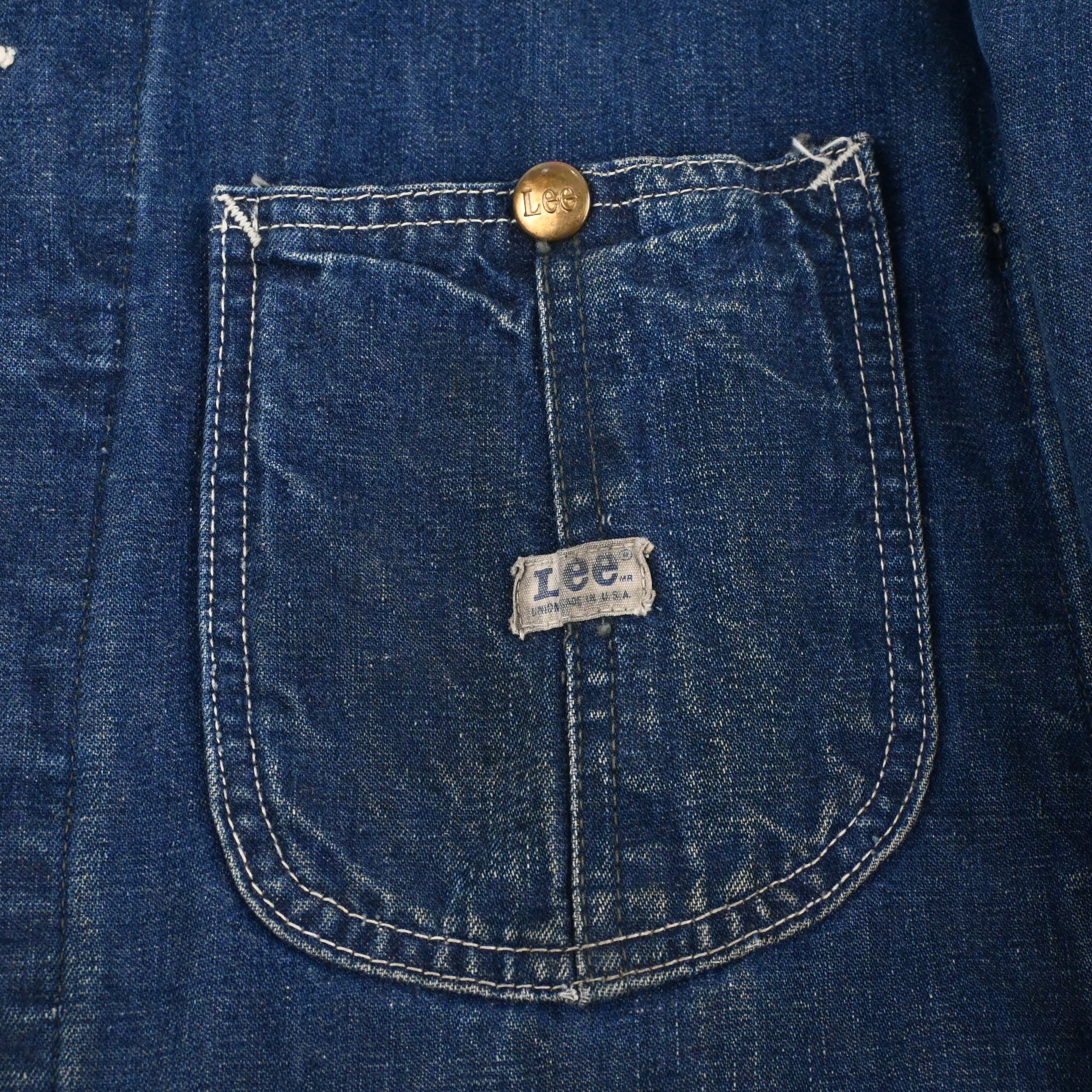 70'S LEE 91-J DENIM CHORE JACKET SIZE 40-REG