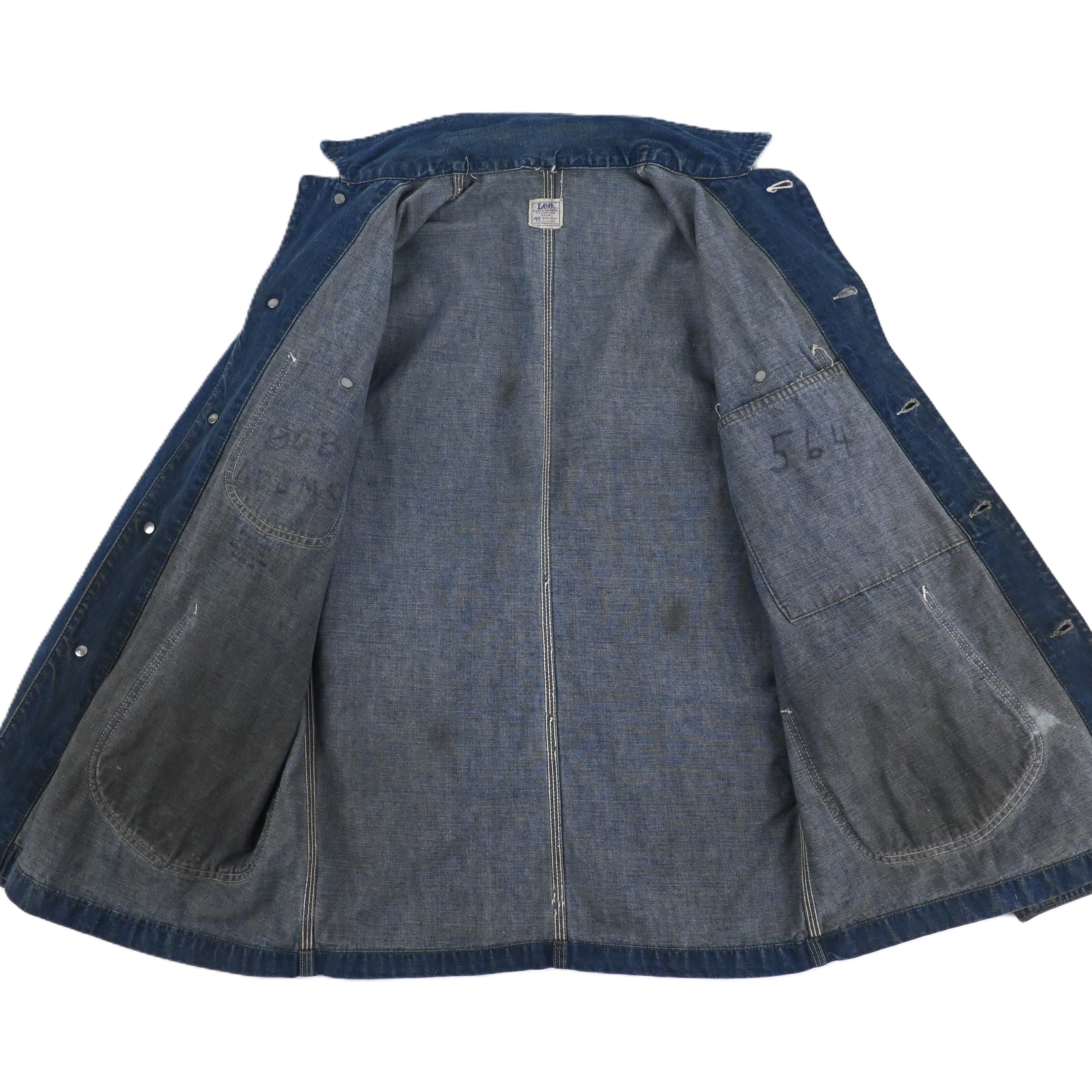 70'S LEE 91-J DENIM CHORE JACKET SIZE 40-REG