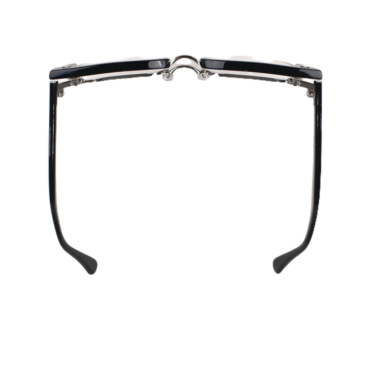 FLAME: Black×Silver LENSES:Clear　　　　　　　　　　　　　　　　　　　　　　　　　　　　Foremost Garments Flip up Glasses