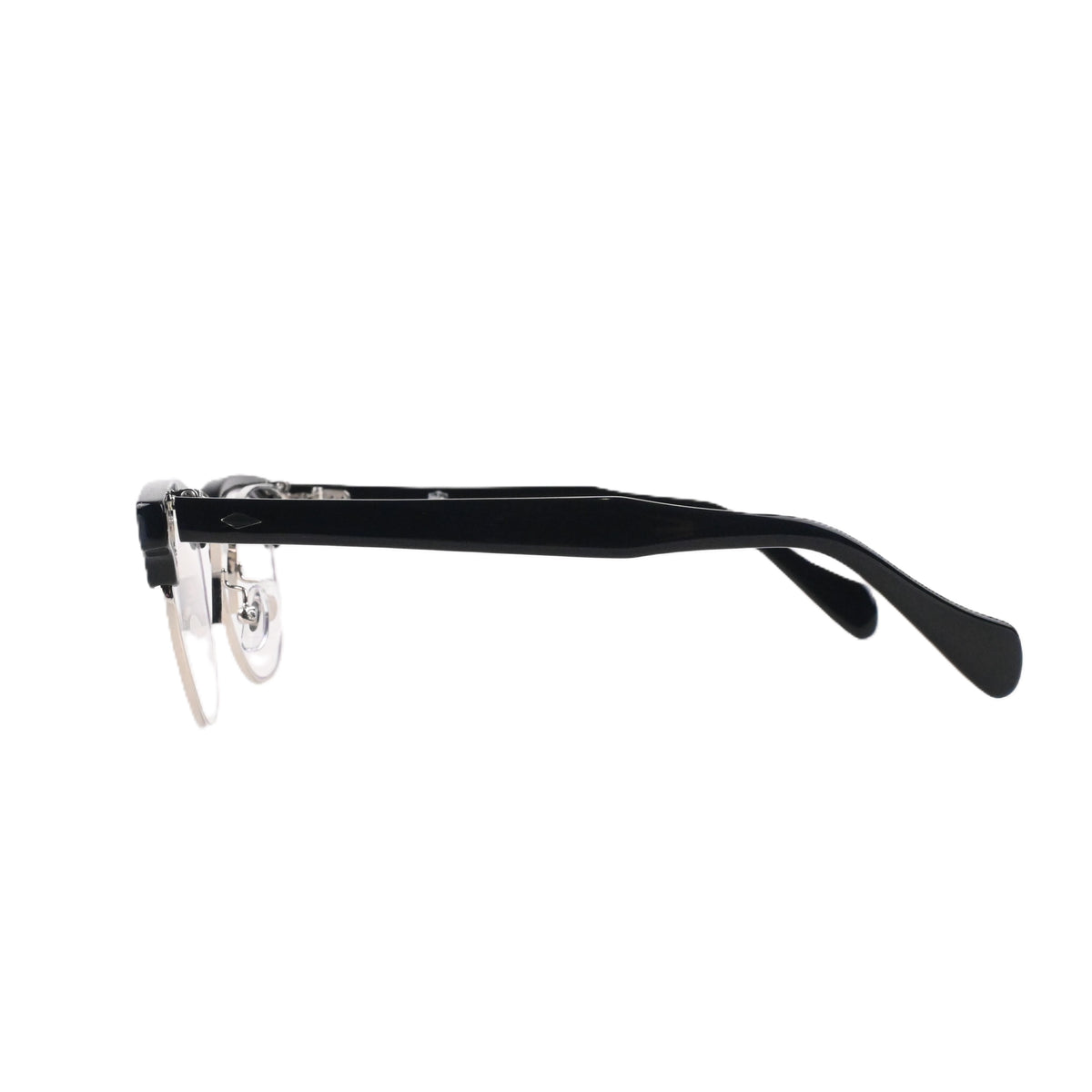 FLAME: Black×Silver LENSES:Clear　　　　　　　　　　　　　　　　　　　　　　　　　　　　Foremost Garments Flip up Glasses