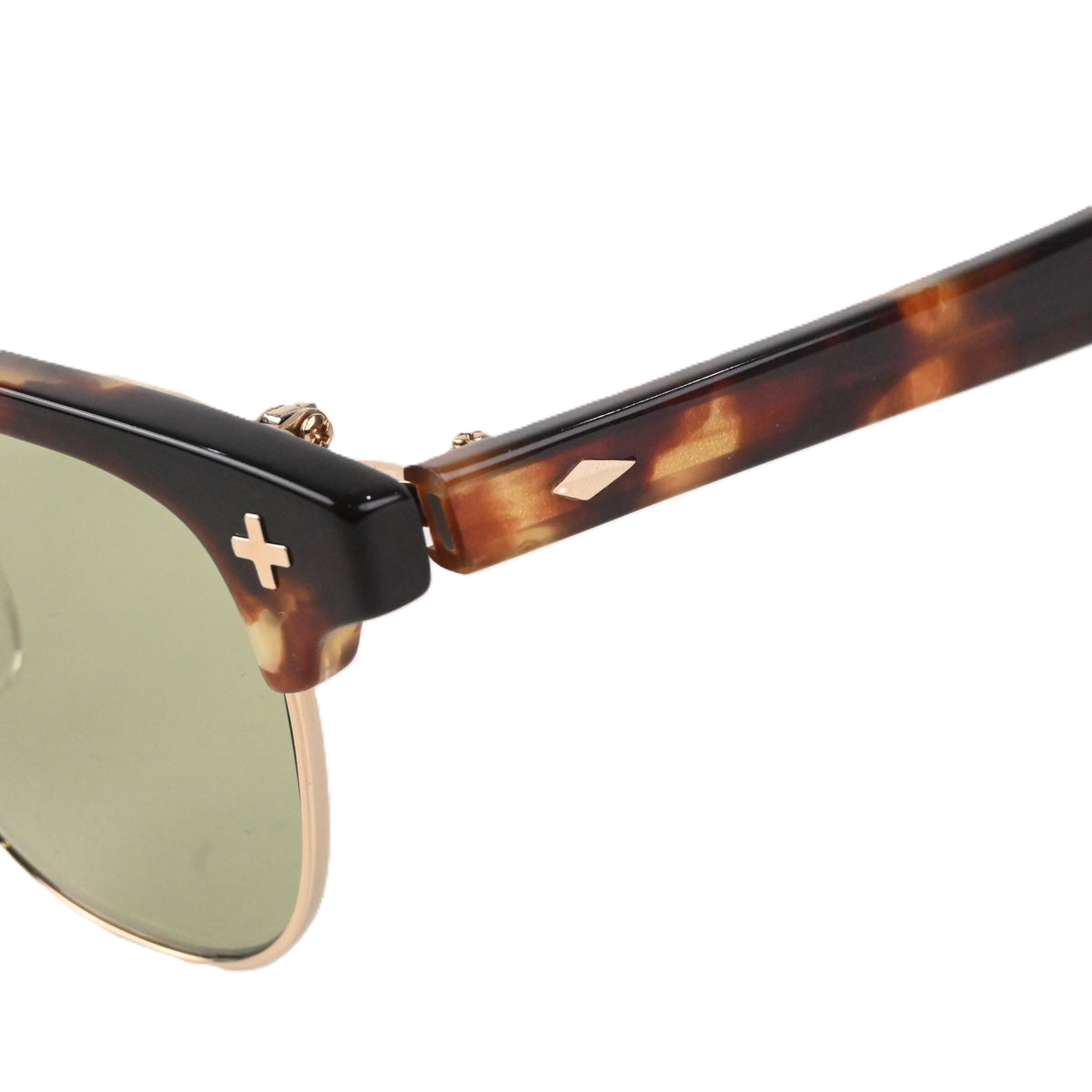FLAME: Demi×Gold LENSES:Olive 　　　　　　　　　　　　　　　　　　　　　　　　　　Foremost Garments Flip up Glasses