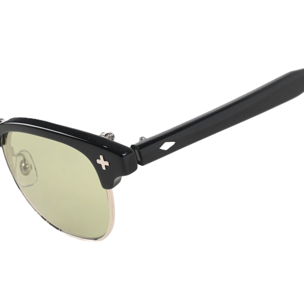FLAME:Black×Silver LENSES:Olive　　　　　　　　　　　　　　　　　　　　　　　　　　　　Foremost Garments Flip up Glasses