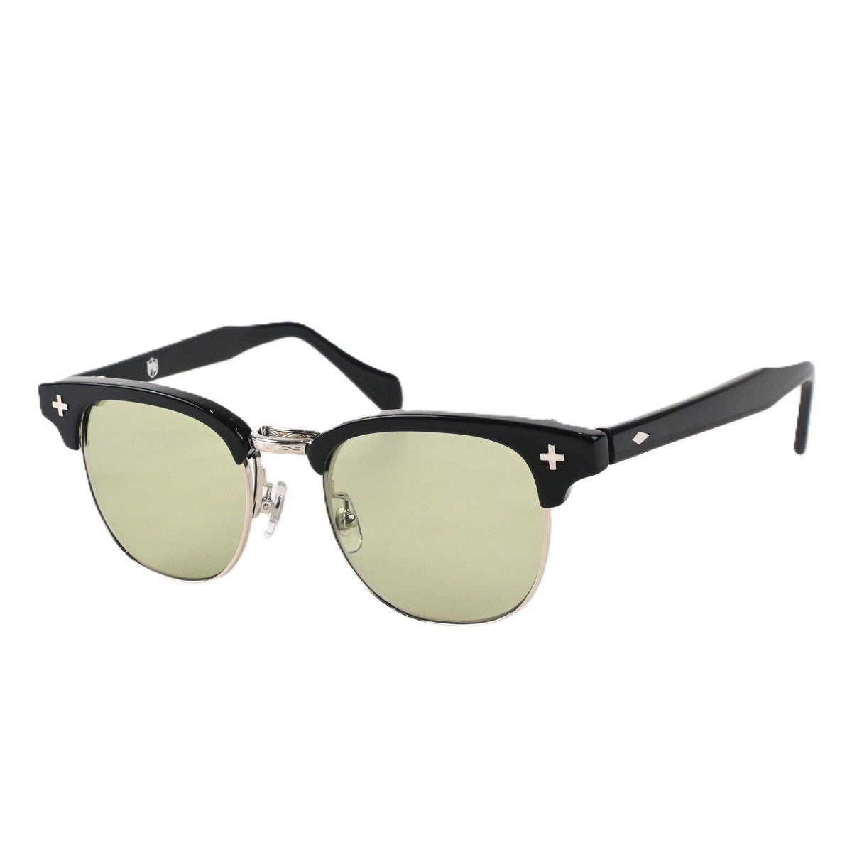 FLAME:Black×Silver LENSES:Olive　　　　　　　　　　　　　　　　　　　　　　　　　　　　Foremost Garments Flip up Glasses