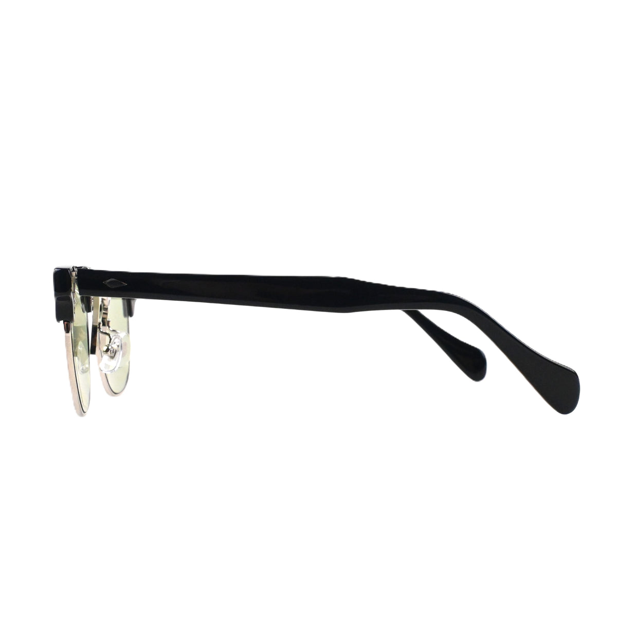 FLAME:Black×Silver LENSES:Olive　　　　　　　　　　　　　　　　　　　　　　　　　　　　Foremost Garments Flip up Glasses