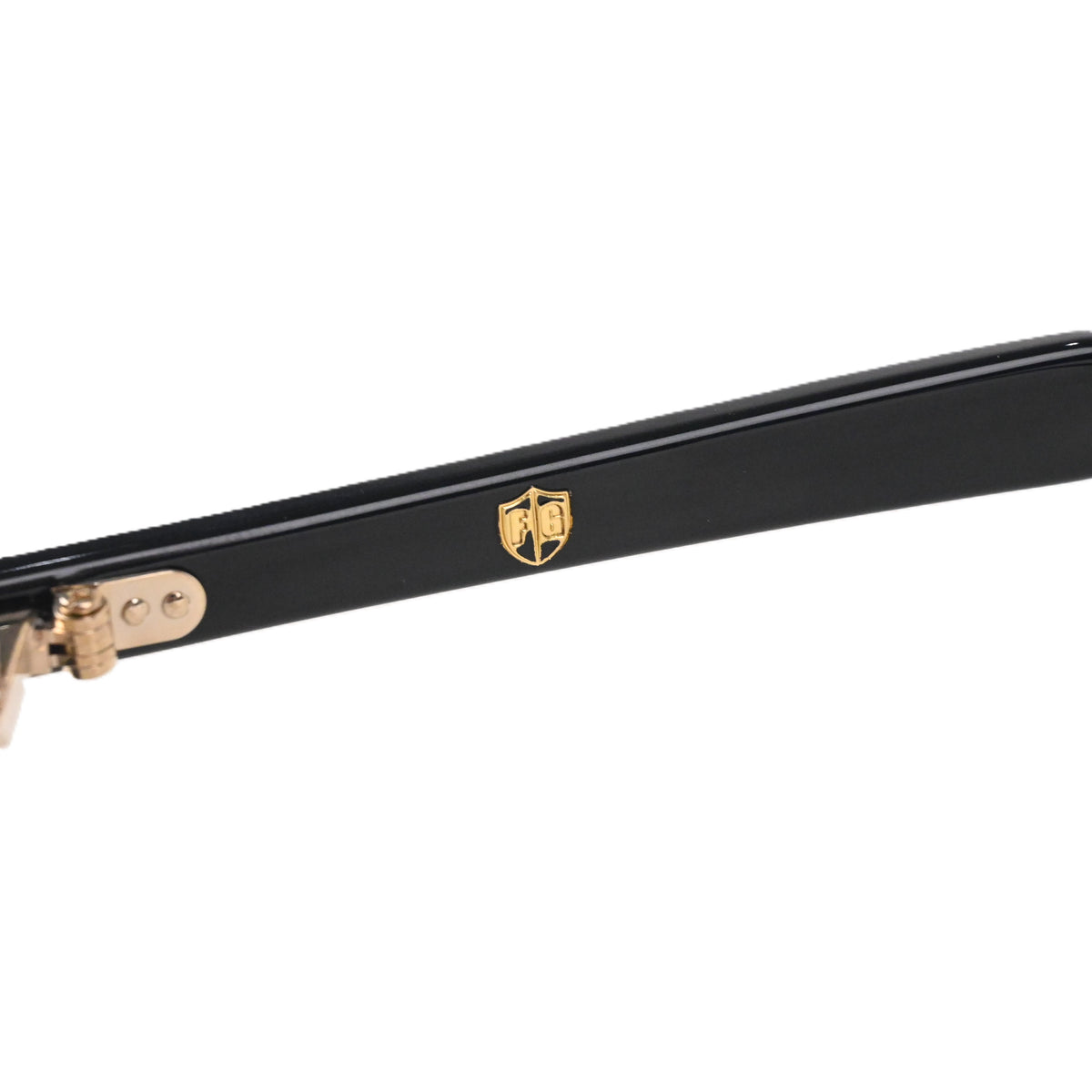 FLAME: Black×Gold LENSES:Clear　　　　　　　　　　　　　　　　　　　　　　　　　　　　Foremost Garments Flip up Glasses