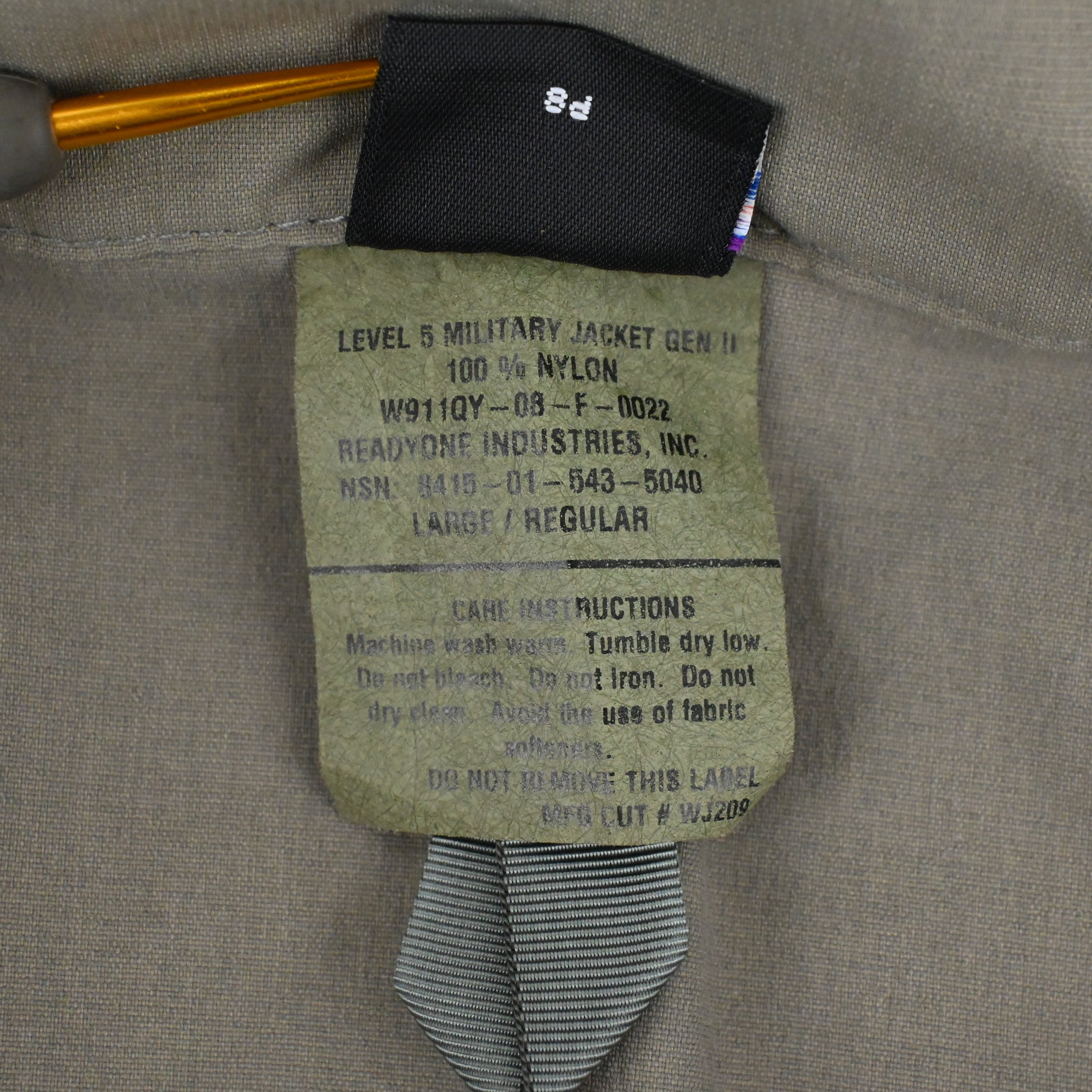 '08 PATAGONIA PCU LEVEL5 SOFT SELL JACKET SIZE L-REG