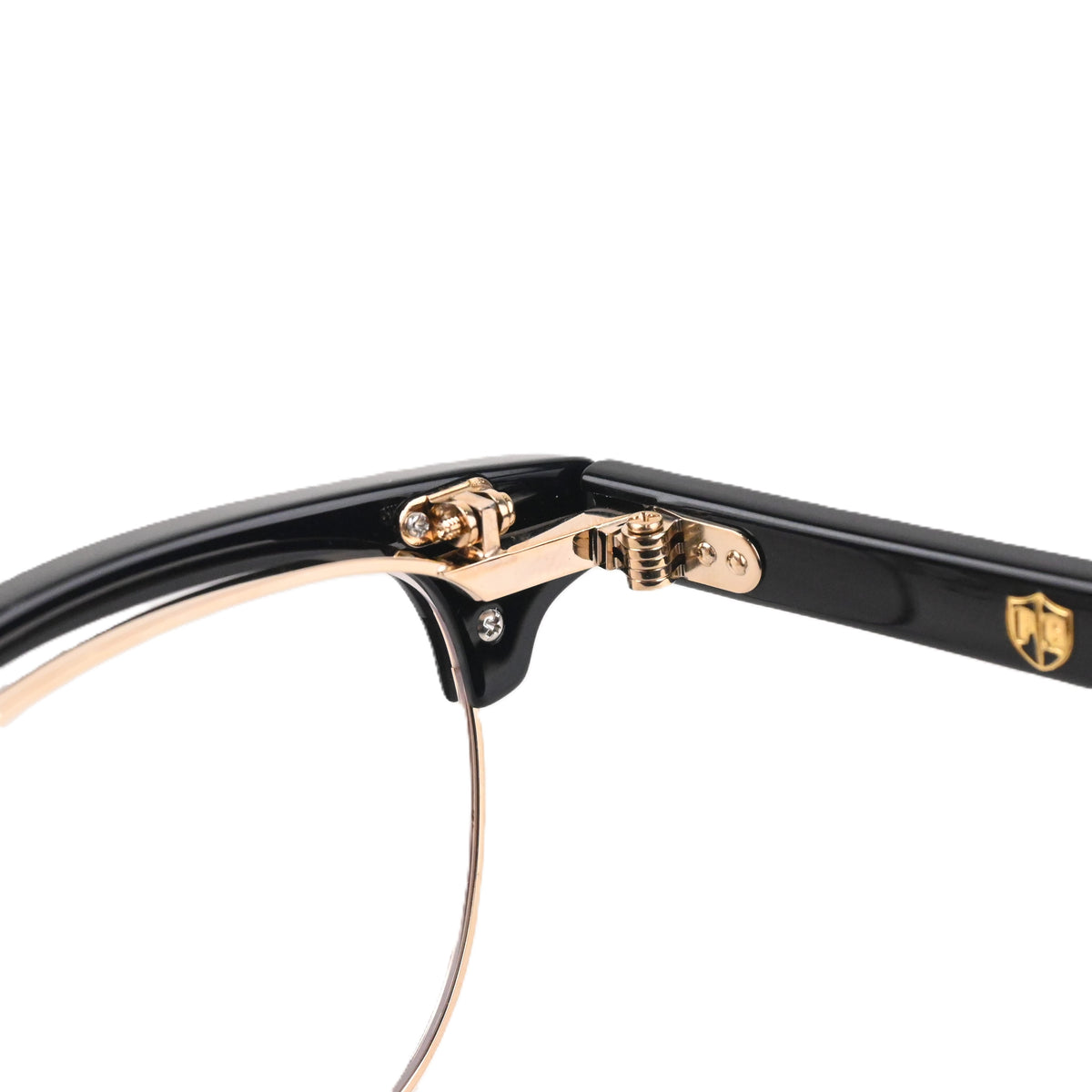 FLAME: Black×Gold LENSES:Clear　　　　　　　　　　　　　　　　　　　　　　　　　　　　Foremost Garments Flip up Glasses