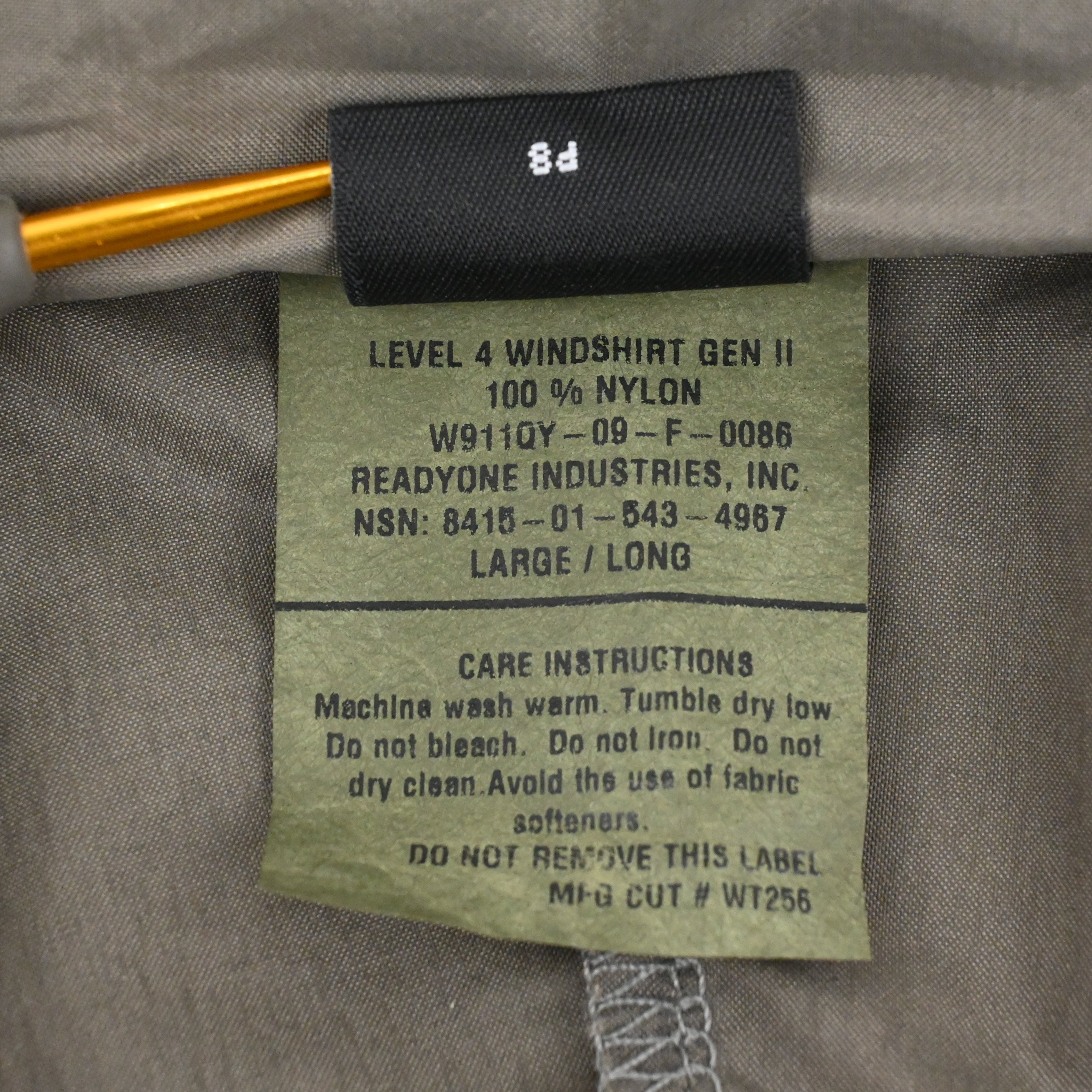 '09 PATAGONIA PCU LEVEL 4 JACKET DEAD STOCK SIZE L-LONG