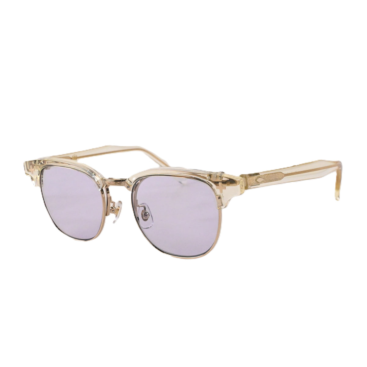 FLAME: Clear×Gold LENSES:Smoke　　　　　　　　　　　　　　　　　　　　　　　　　Foremost Garments Flip up Glasses
