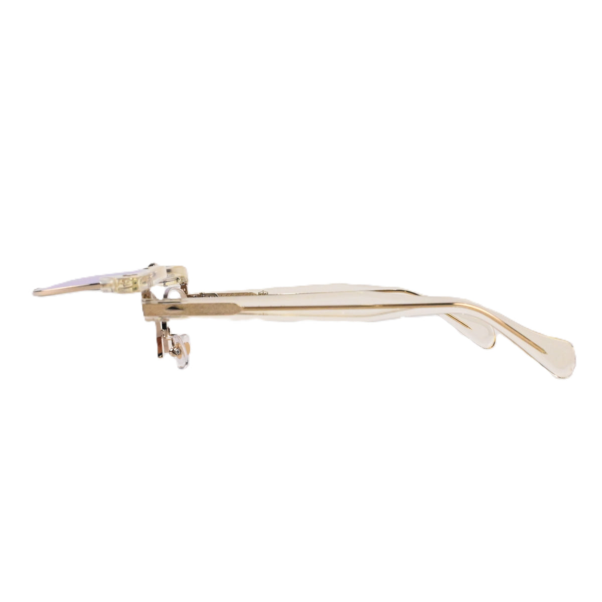FLAME: Clear×Gold LENSES:Smoke　　　　　　　　　　　　　　　　　　　　　　　　　Foremost Garments Flip up Glasses