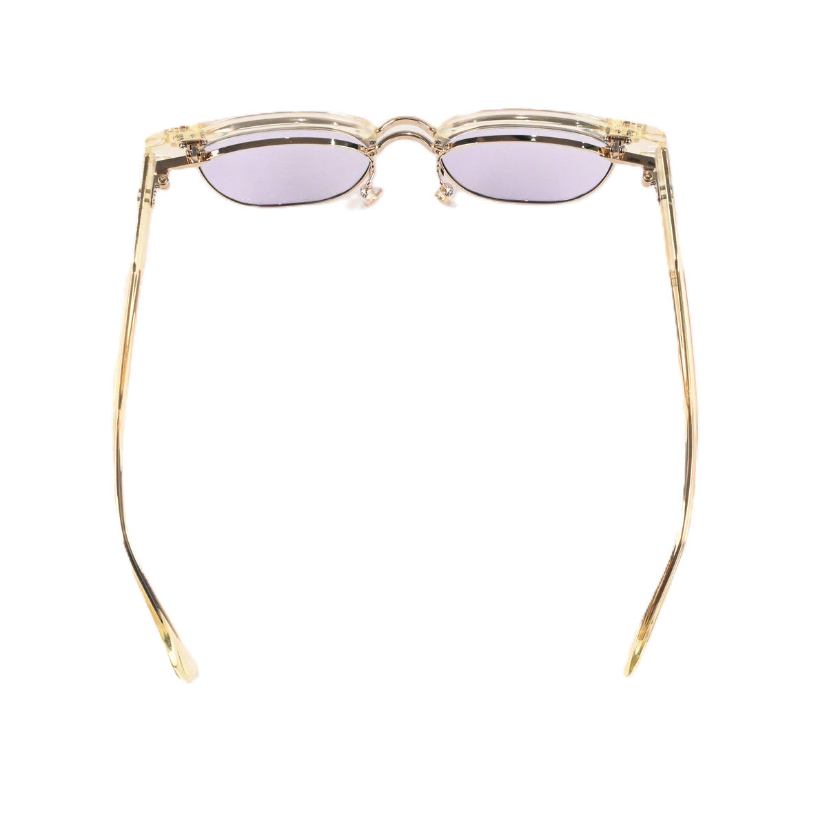 FLAME: Clear×Gold LENSES:Smoke　　　　　　　　　　　　　　　　　　　　　　　　　Foremost Garments Flip up Glasses