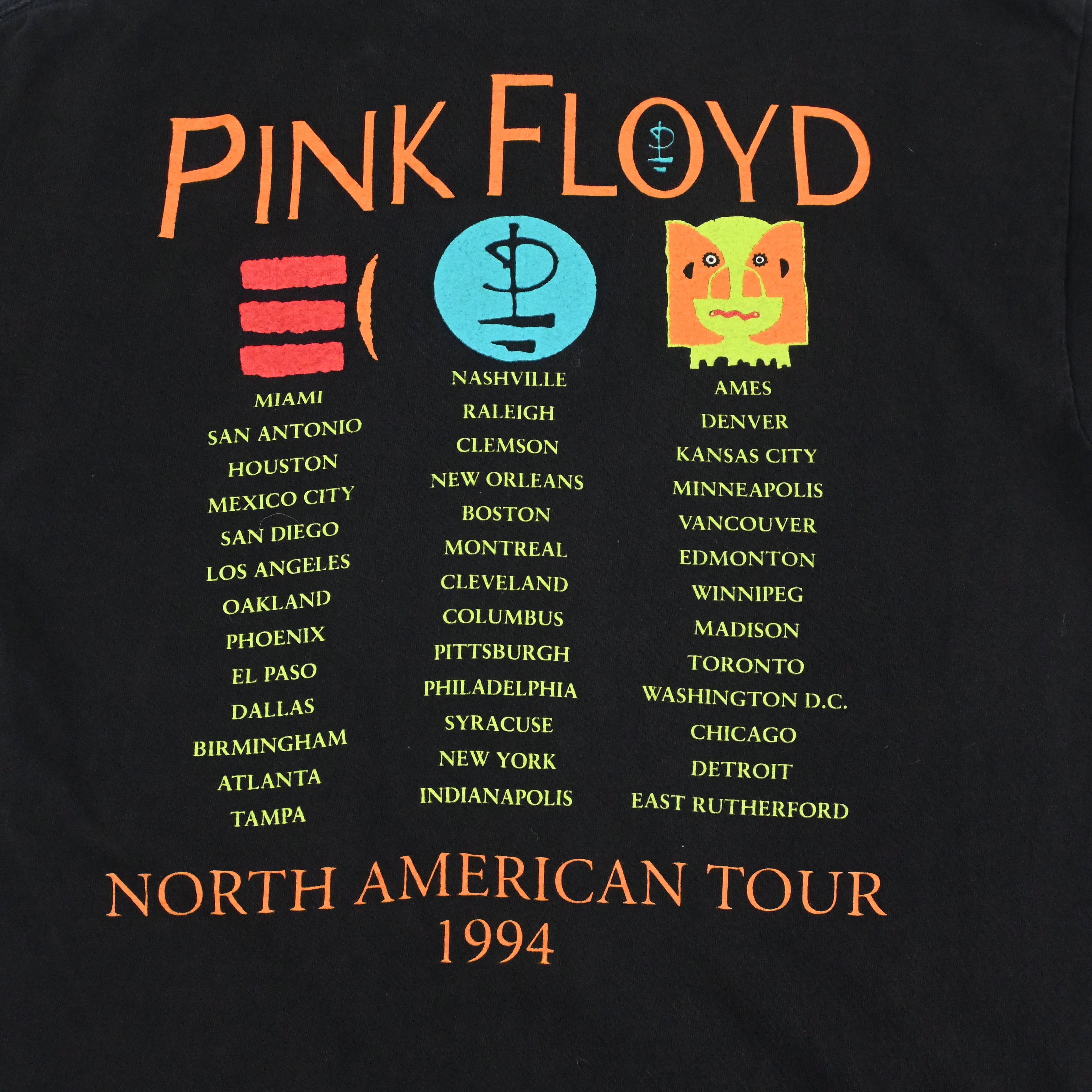 94© PINK FLOYD "The Division Bell” NORTH AMERICAN TOUR T-SHIRT SIZE L