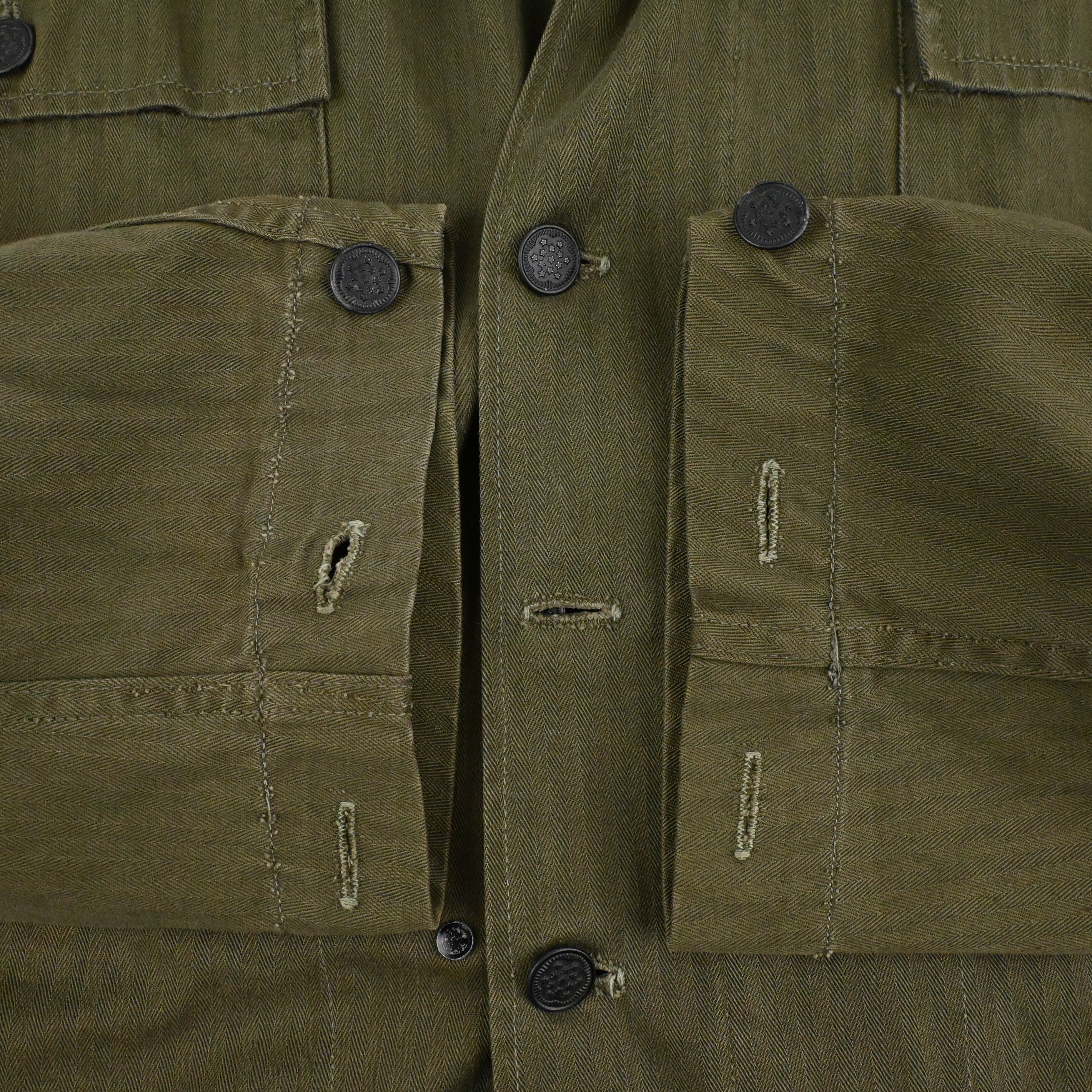 40's US ARMY M-43 UTILITY JACKET HBT SIZE 40
