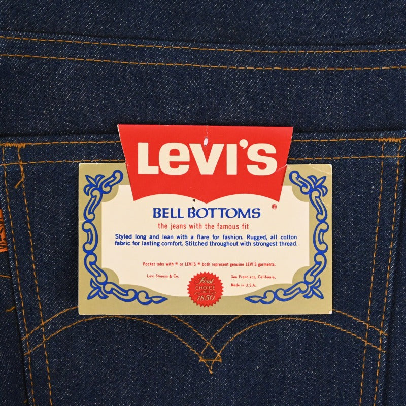 79'y LEVI’S 646 BELL BOTTOMS DEAD STOCK SIZE W30 L30