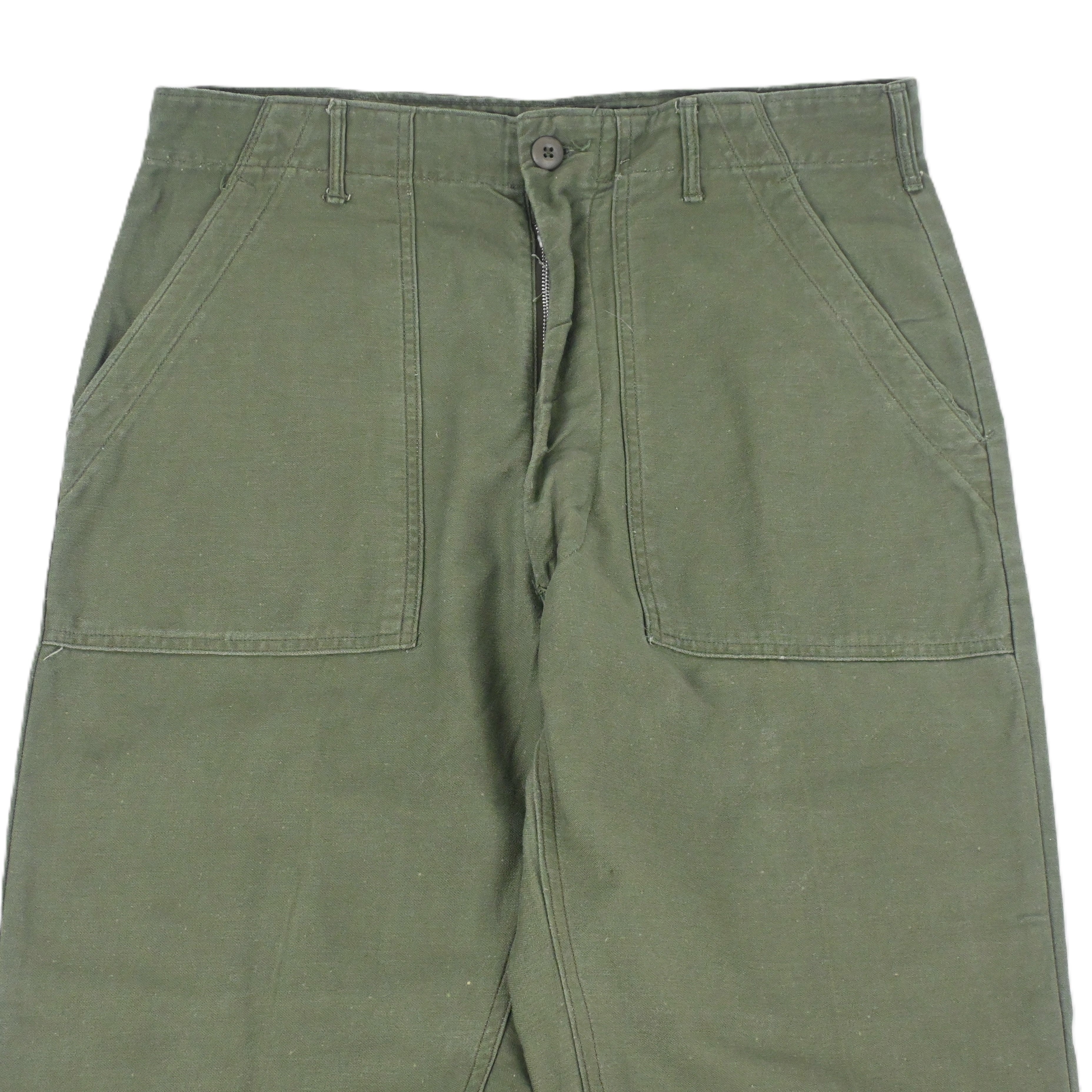 '70 SATEEN FATIGUE PANTS W35 L31