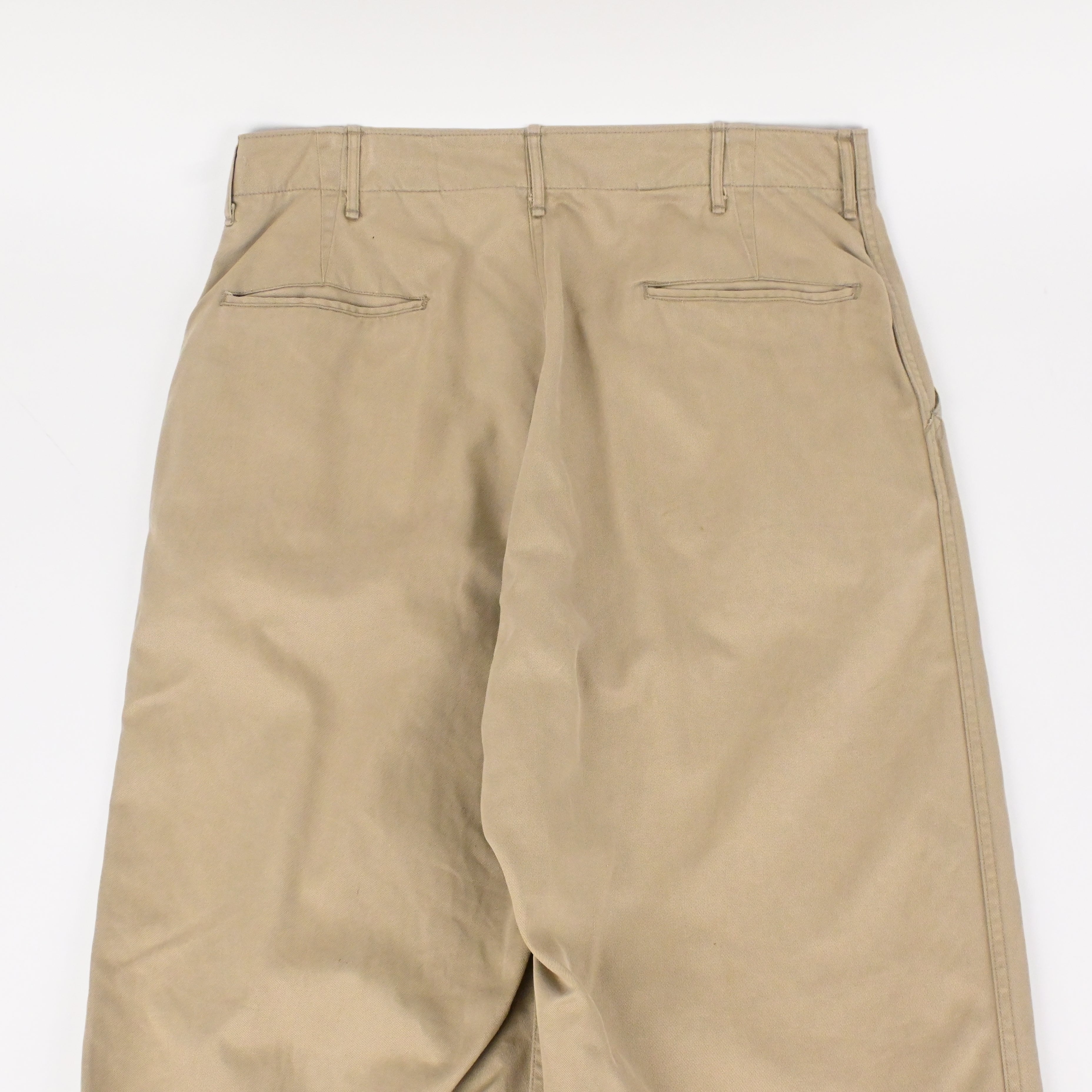 40's US ARMY 45KHAKI CHINO TROUSERS W33 L34