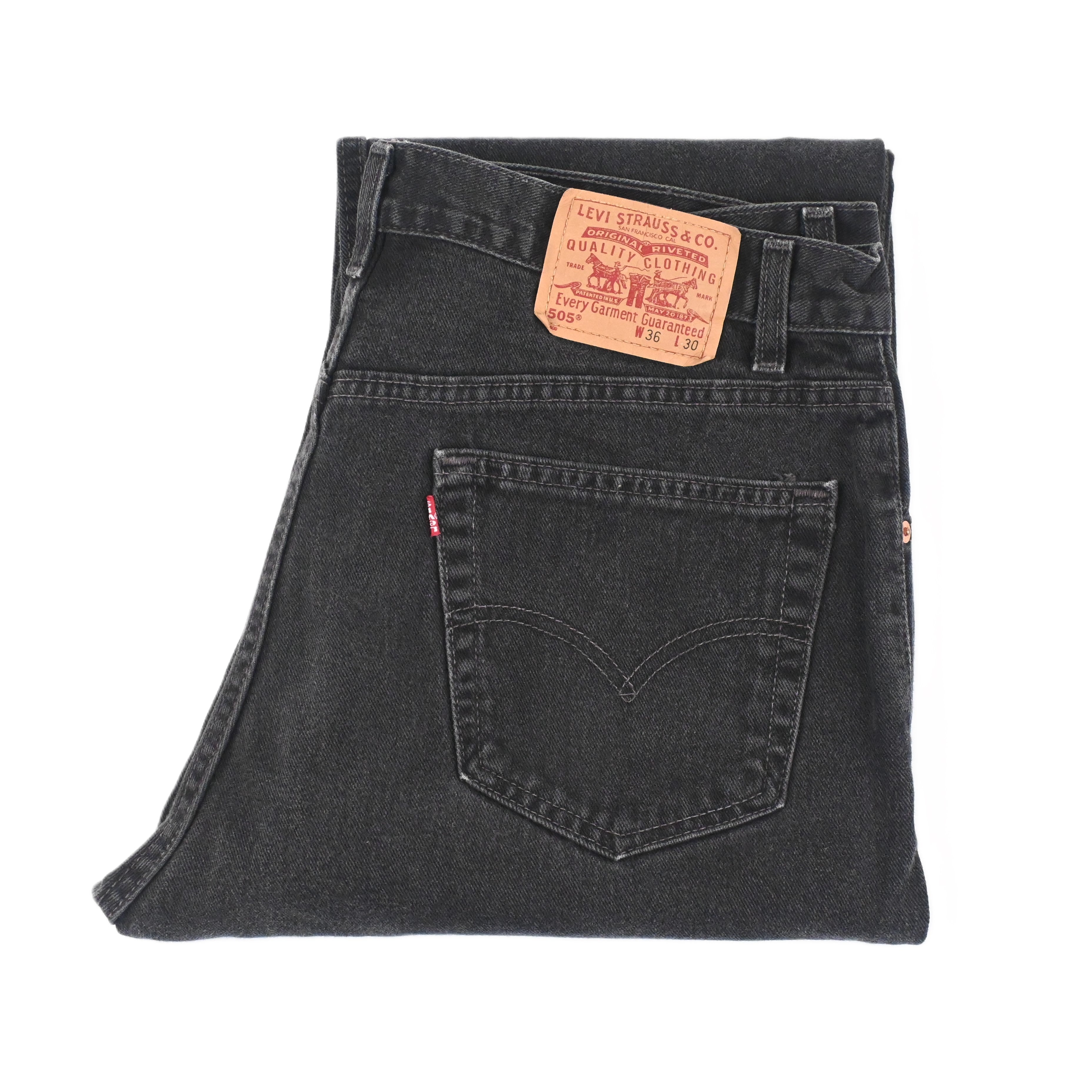 '02 Levi's 505-0260 Black Size W35 L30