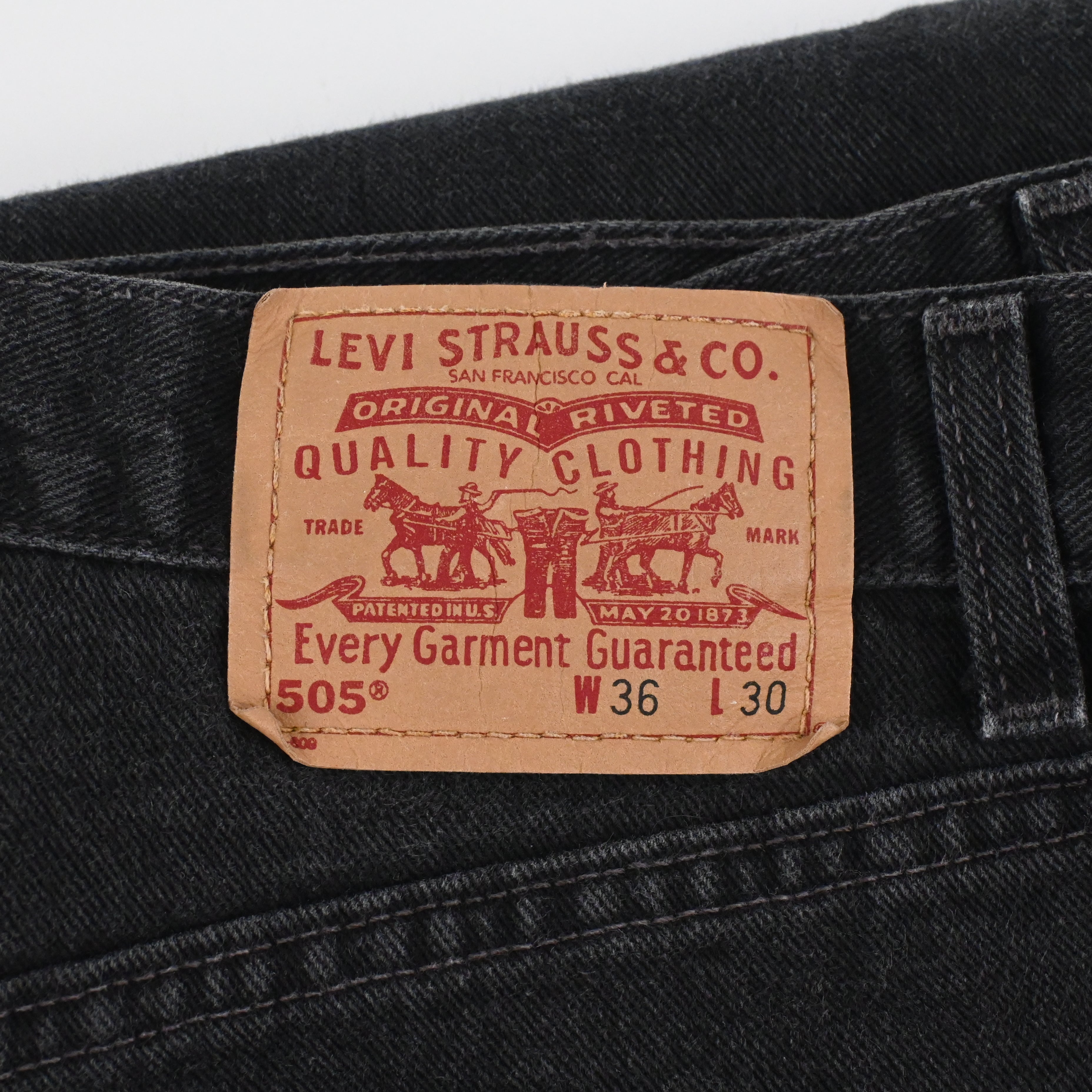 '02 Levi's 505-0260 Black Size W35 L30