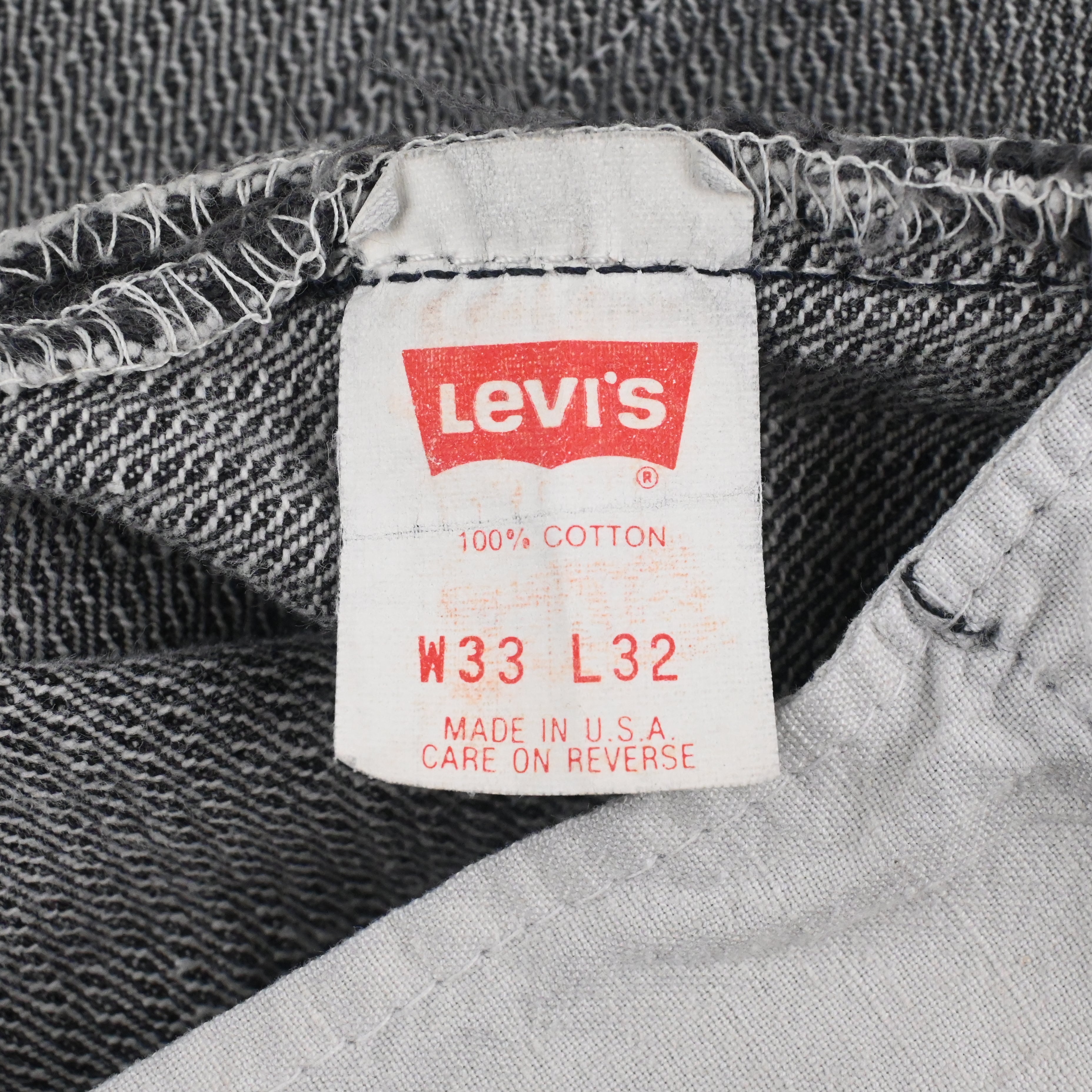 ’90 Levi's 501-0119 Black Stripe Size W33L32