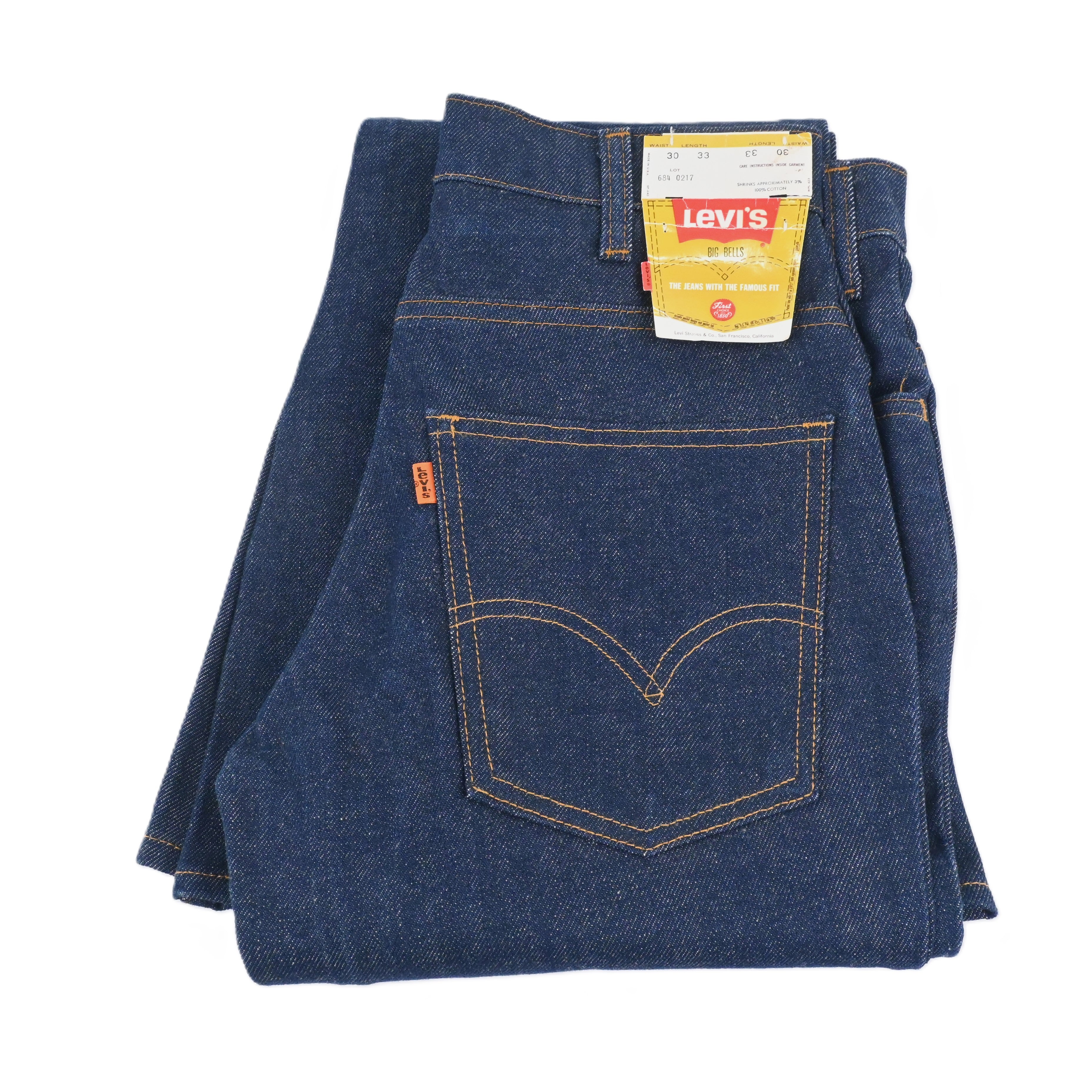 78 LEVI'S 684-0217 SIZE W30 L33 DEAD STOCK