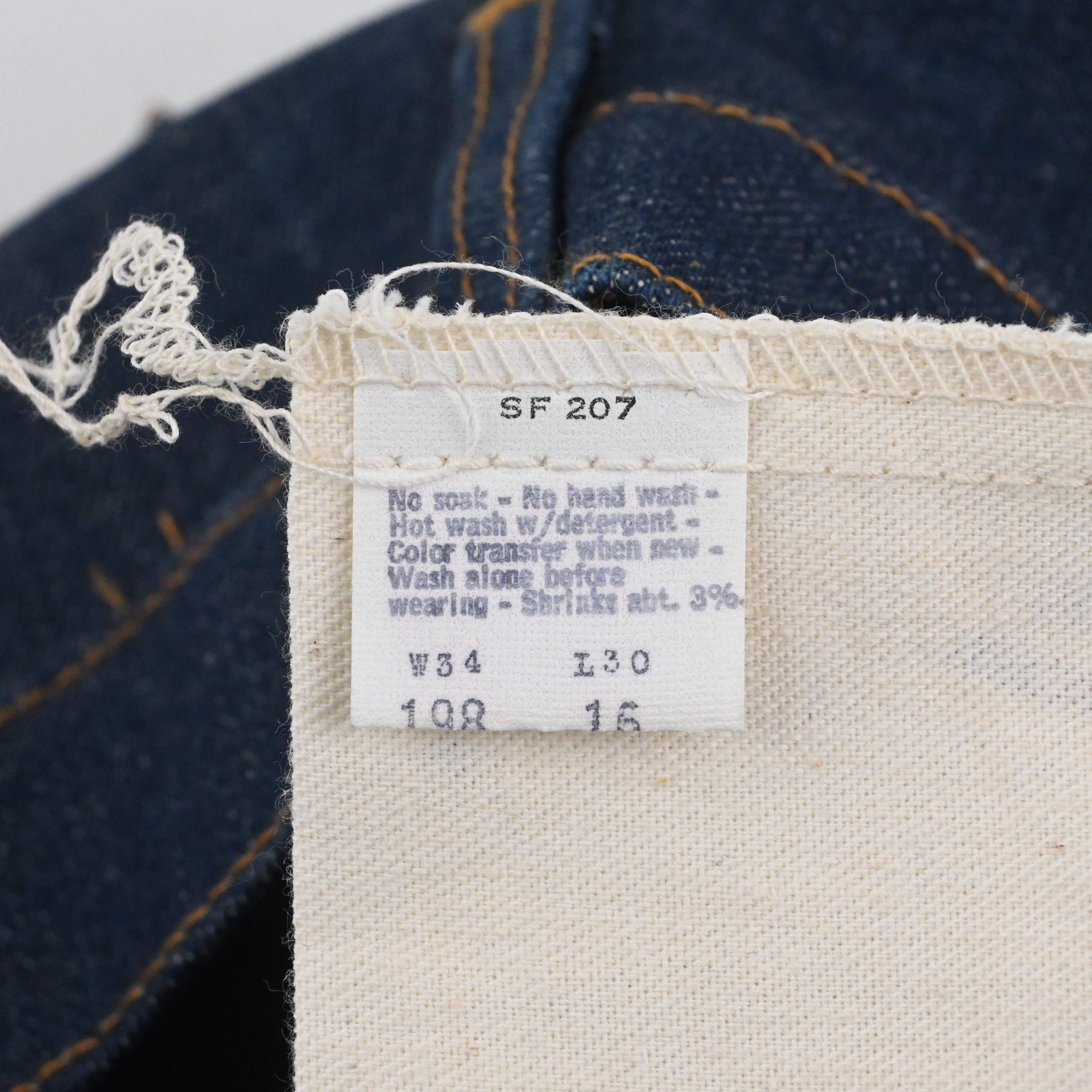 '76 LEVI'S 646-0217 SIZE W34 L30 DEADSTOCK