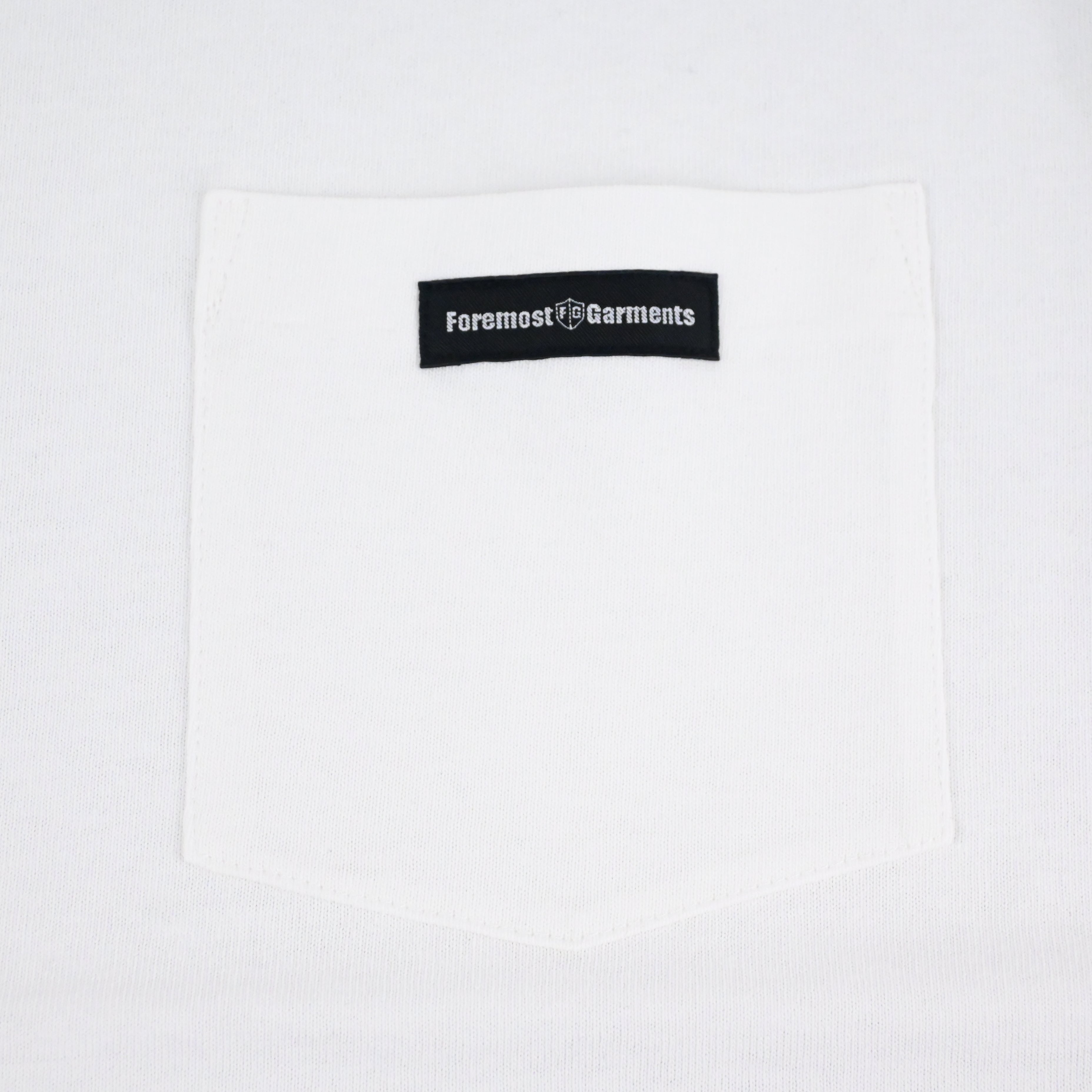 Foremost Pocketed T-Shirts White (M~XL)