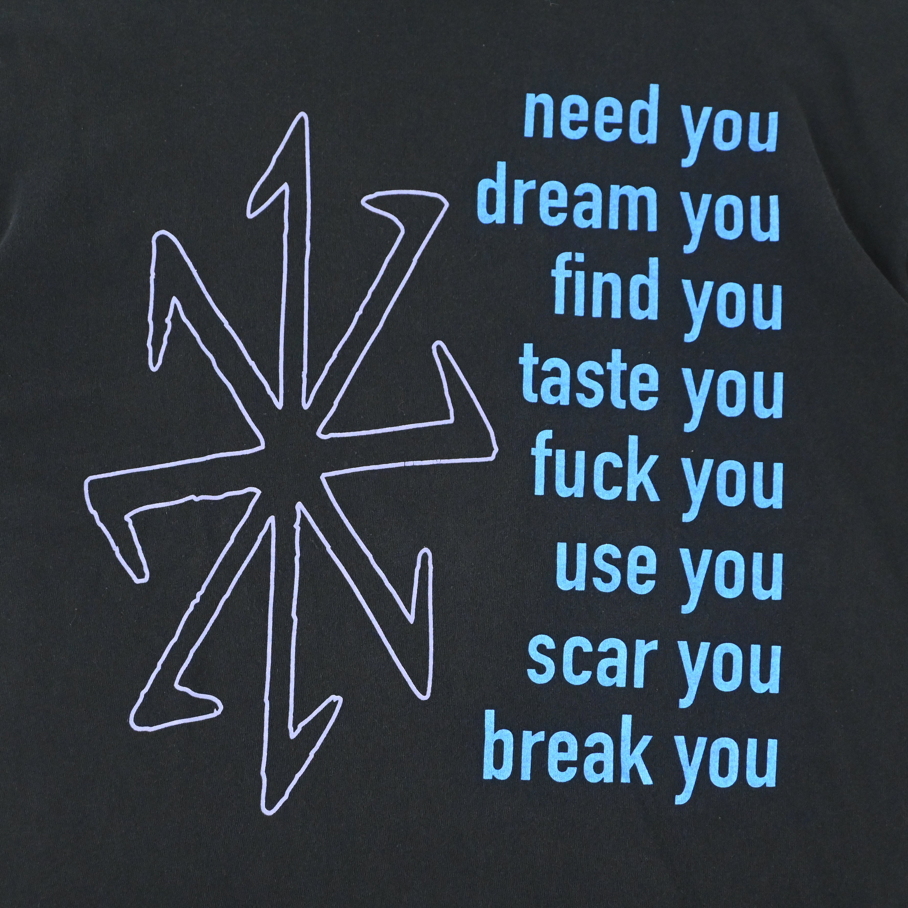 97© Nine Inch Nails ”ERASER” T-SHIRT SIZE XL