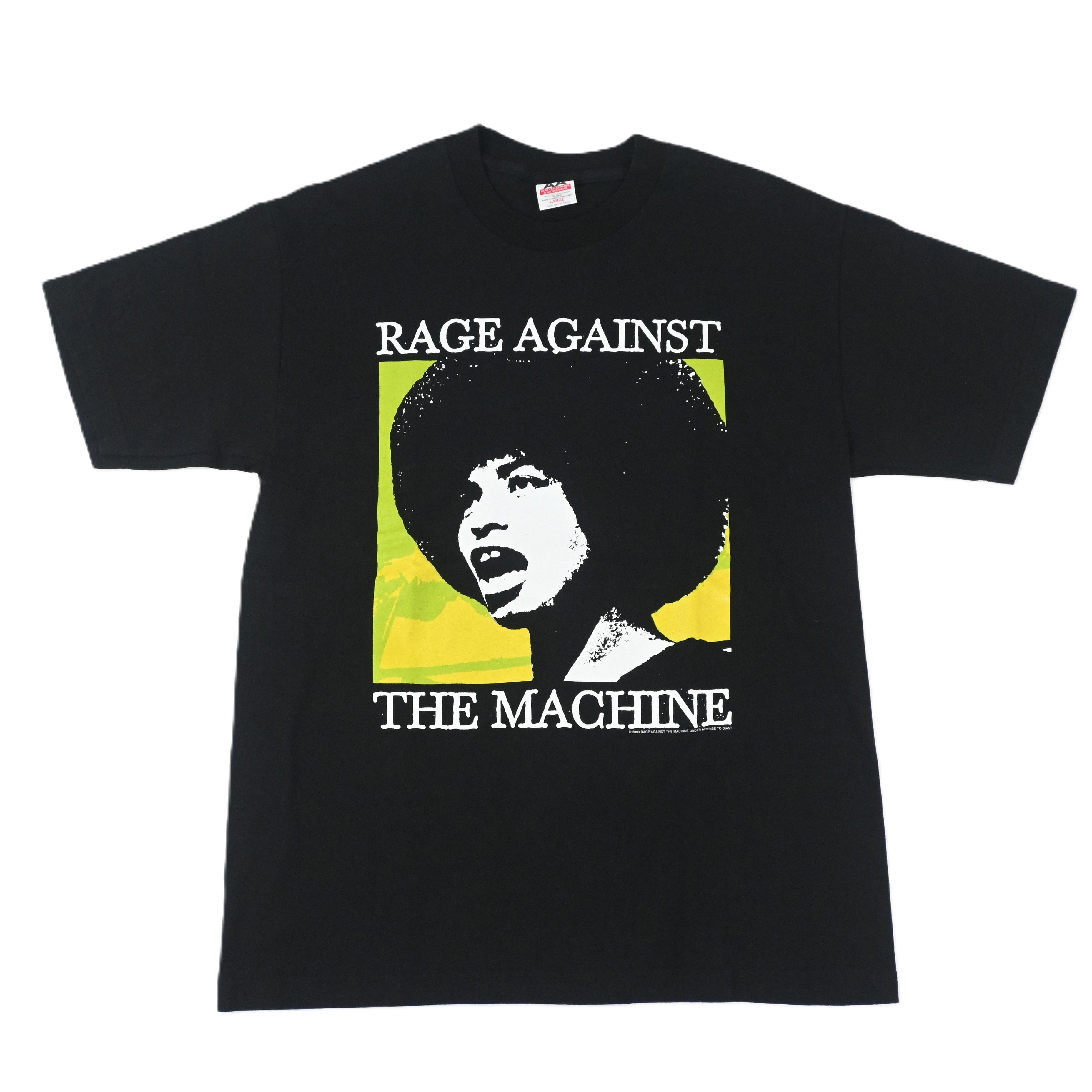 '00 Rage Against the Machine  "Angela Davis" Poster pop graphic artwork T-SHIRT SIZE L