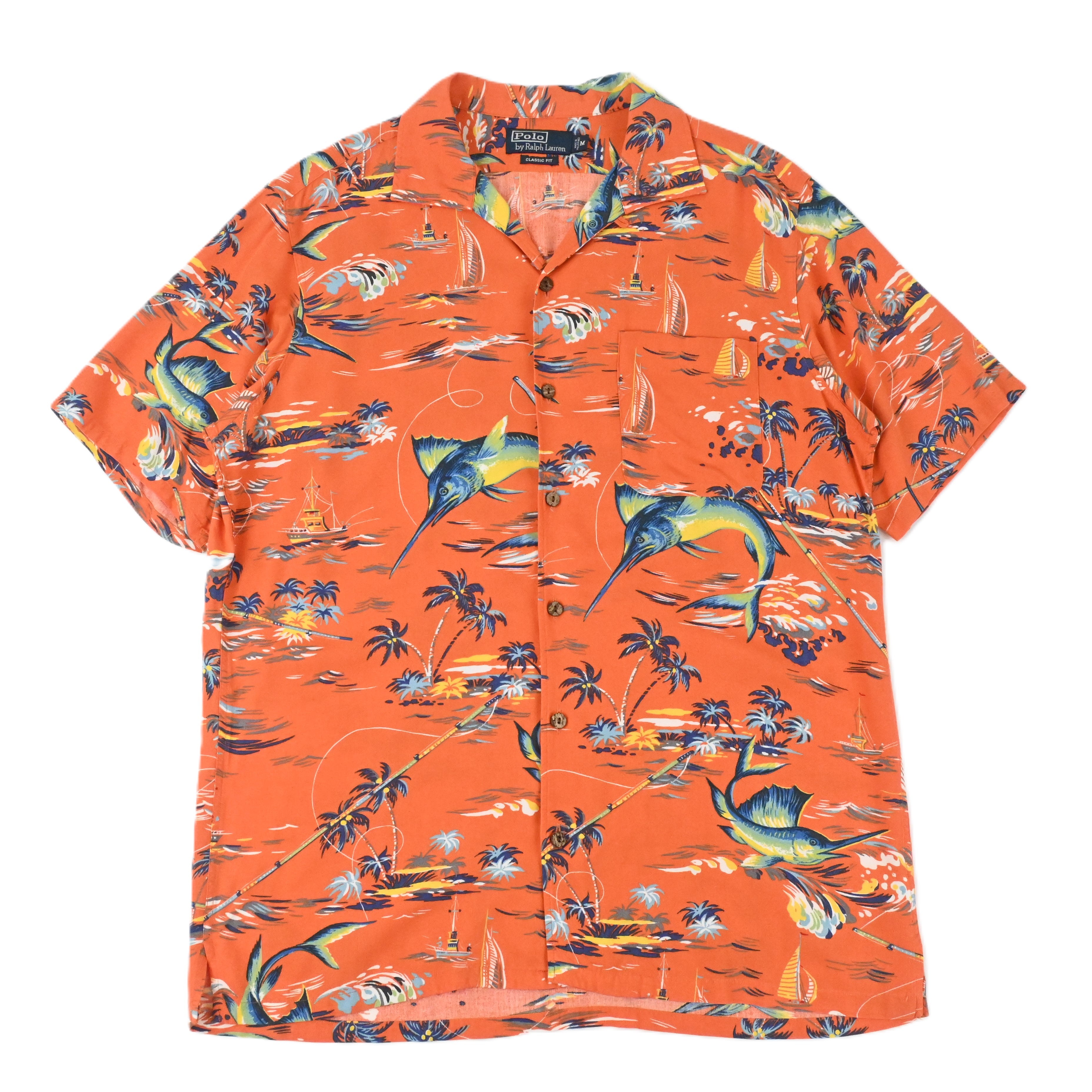 POLO RALPH LAUREN CLASSIC FIT Hawaiian shirt SIZE M