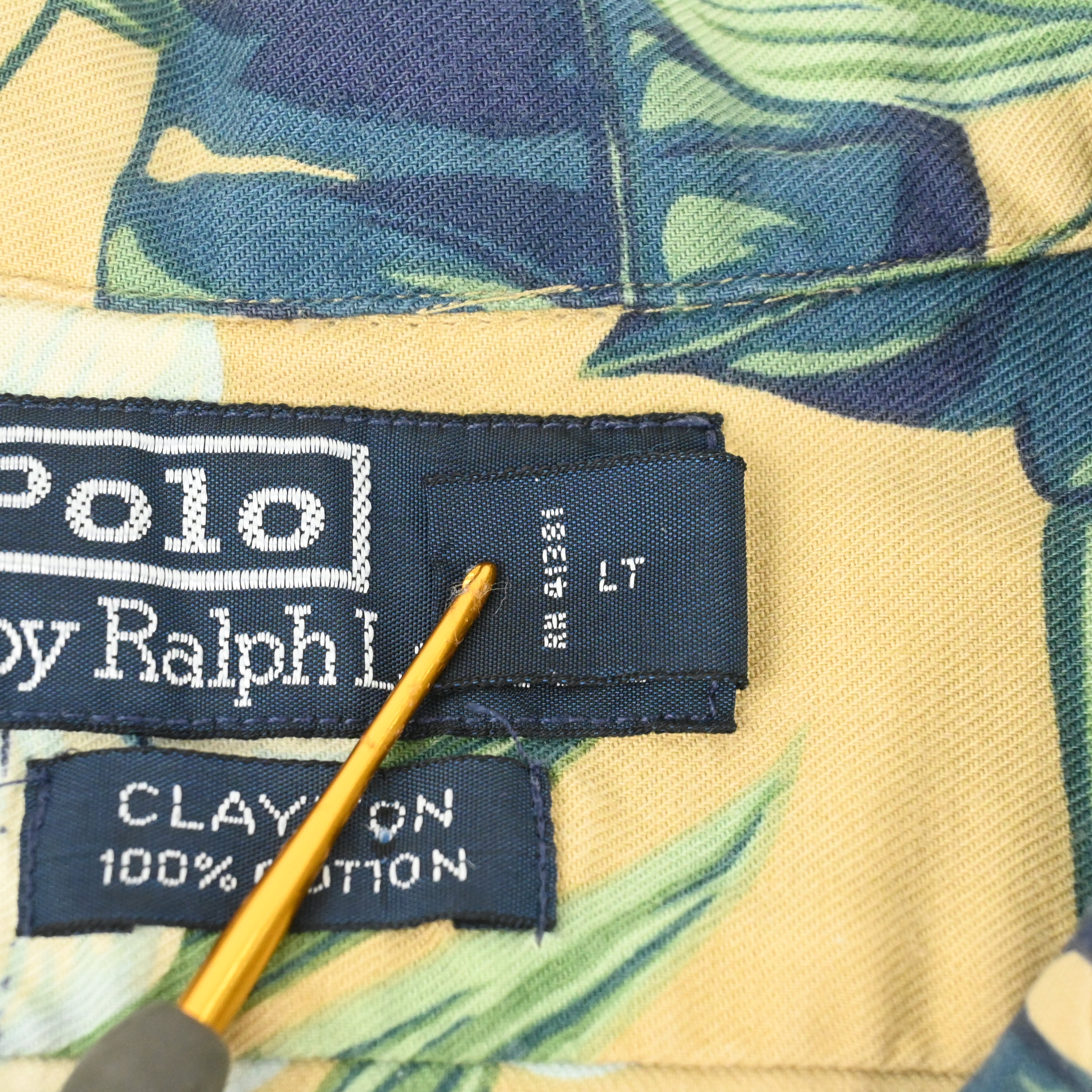 POLO RALPH LAUREN CLAYTON Hawaiian shirt SIZE S
