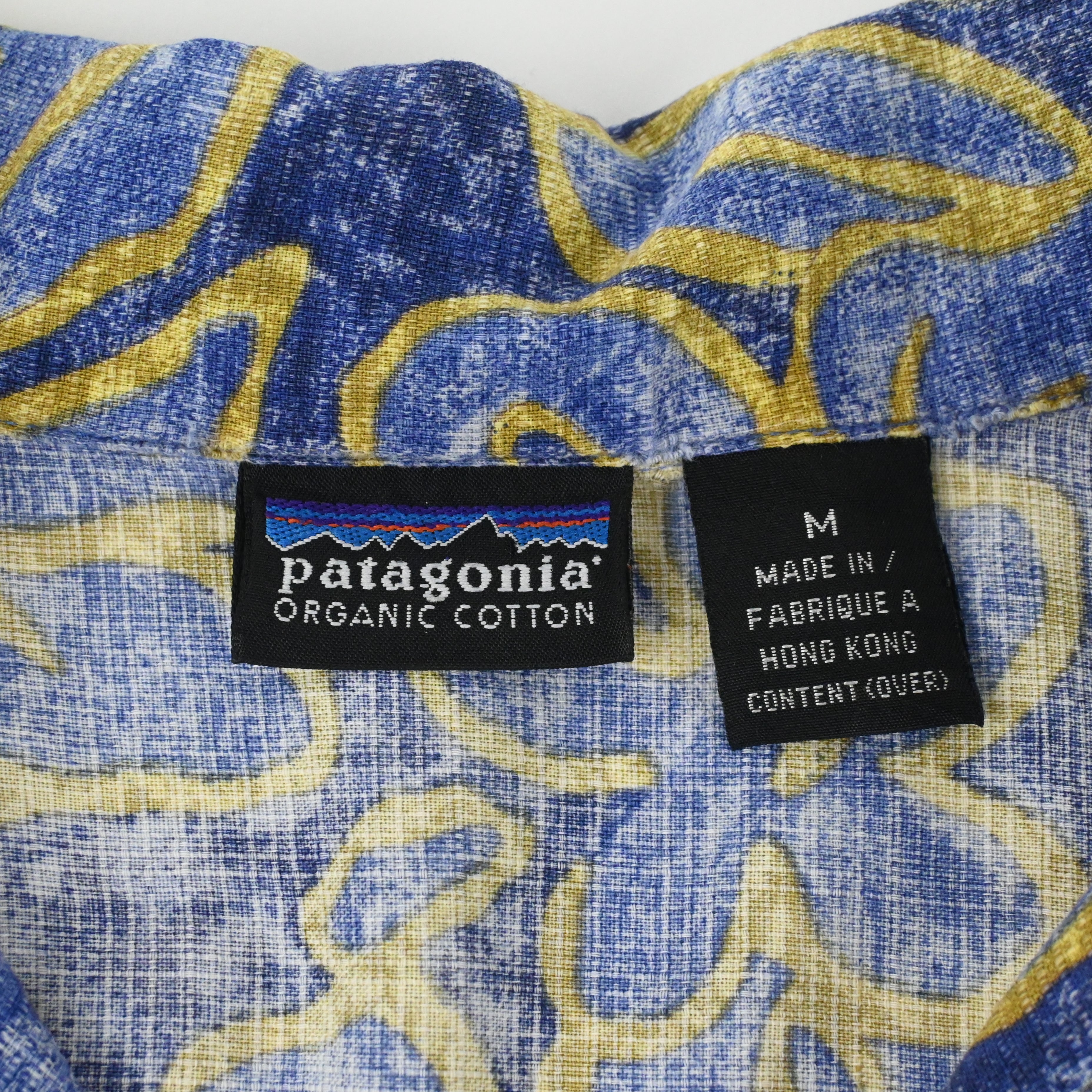 ’99 Patagonia A/C shirt flora ture blue size M