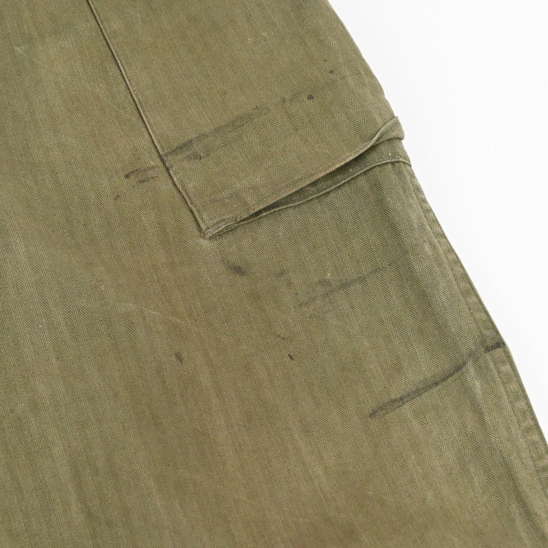 40's US military M-43 HBT trousers 専用です。 40's U.S.Army M-43 HBT Trousers “尿素ボタン” | spike osu