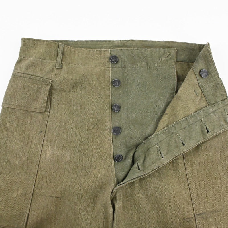 40's US ARMY M-43 HBT TROUSERS W32 L33