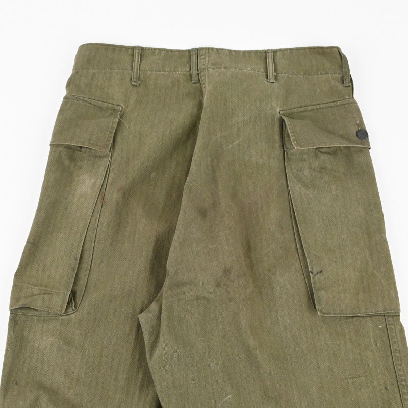 40s M43 pants 尿素ボタン コンディション良好　W32 L33 40's US ARMY M-43 HBT TROUSERS W32 L33