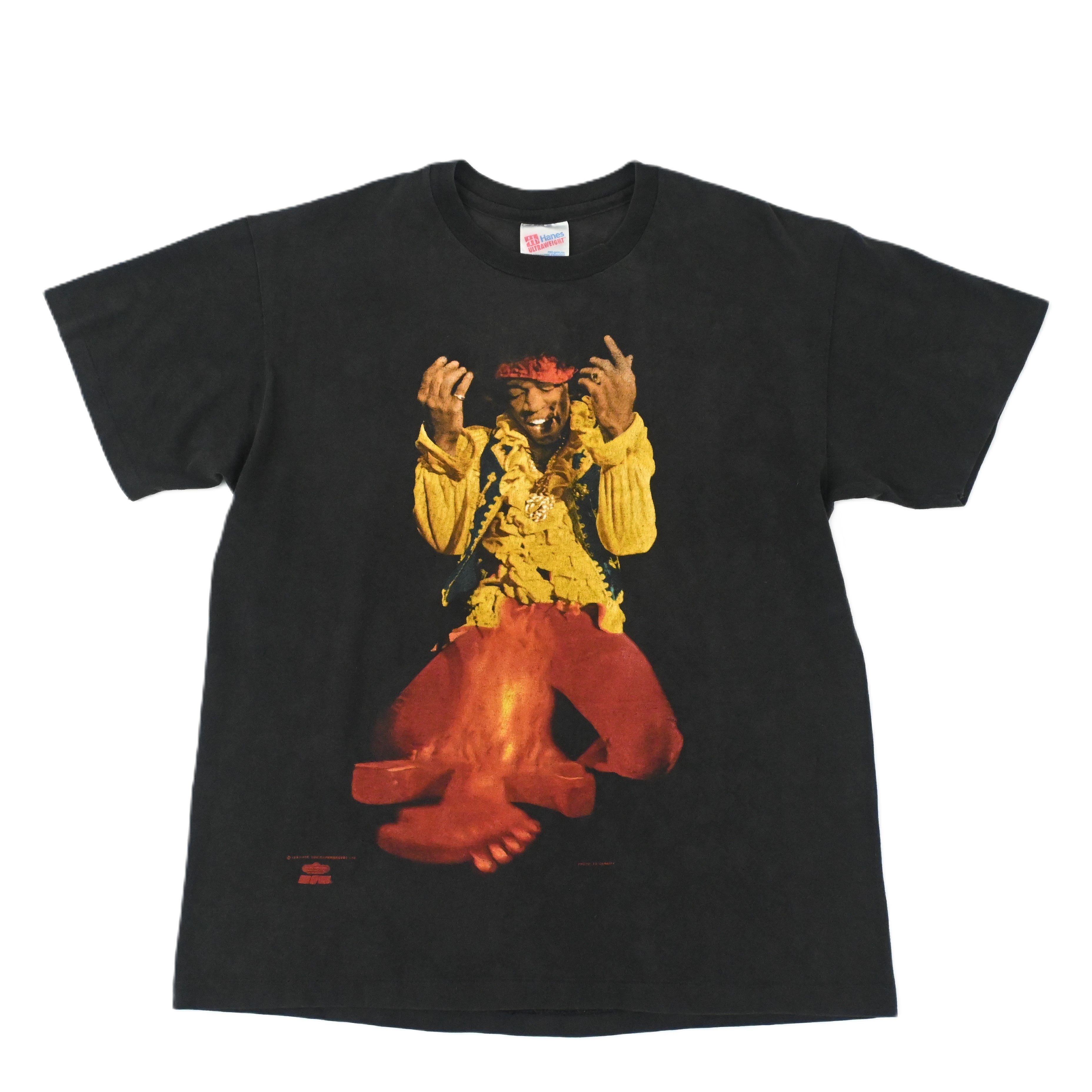 91© JIMI HENDRIX PRINTED T-SHIRT SIZE LARGE