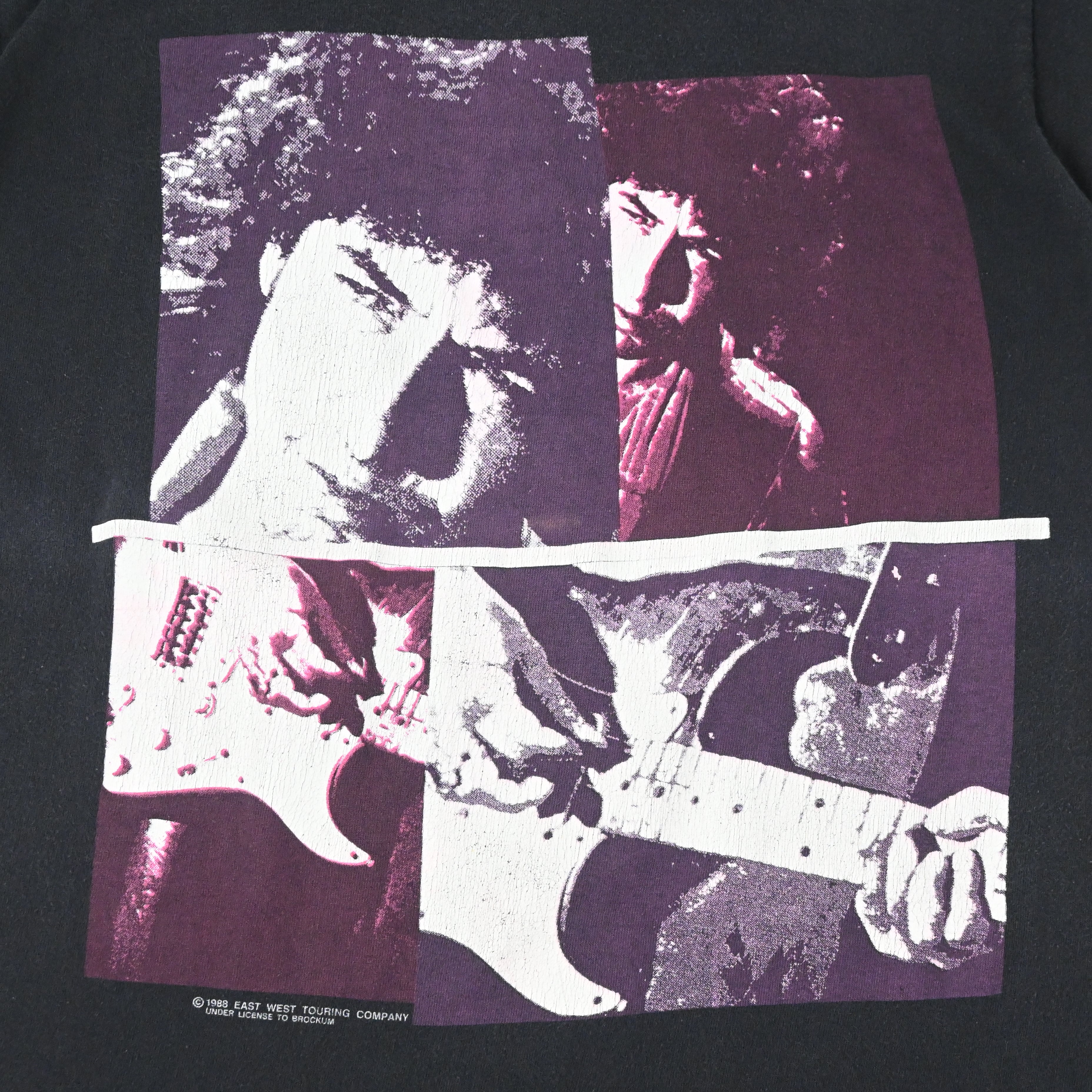 88© BOB DYLAN "NEVER ENDING TOUR" PRINTED T-SHIRT SIZE LARGE