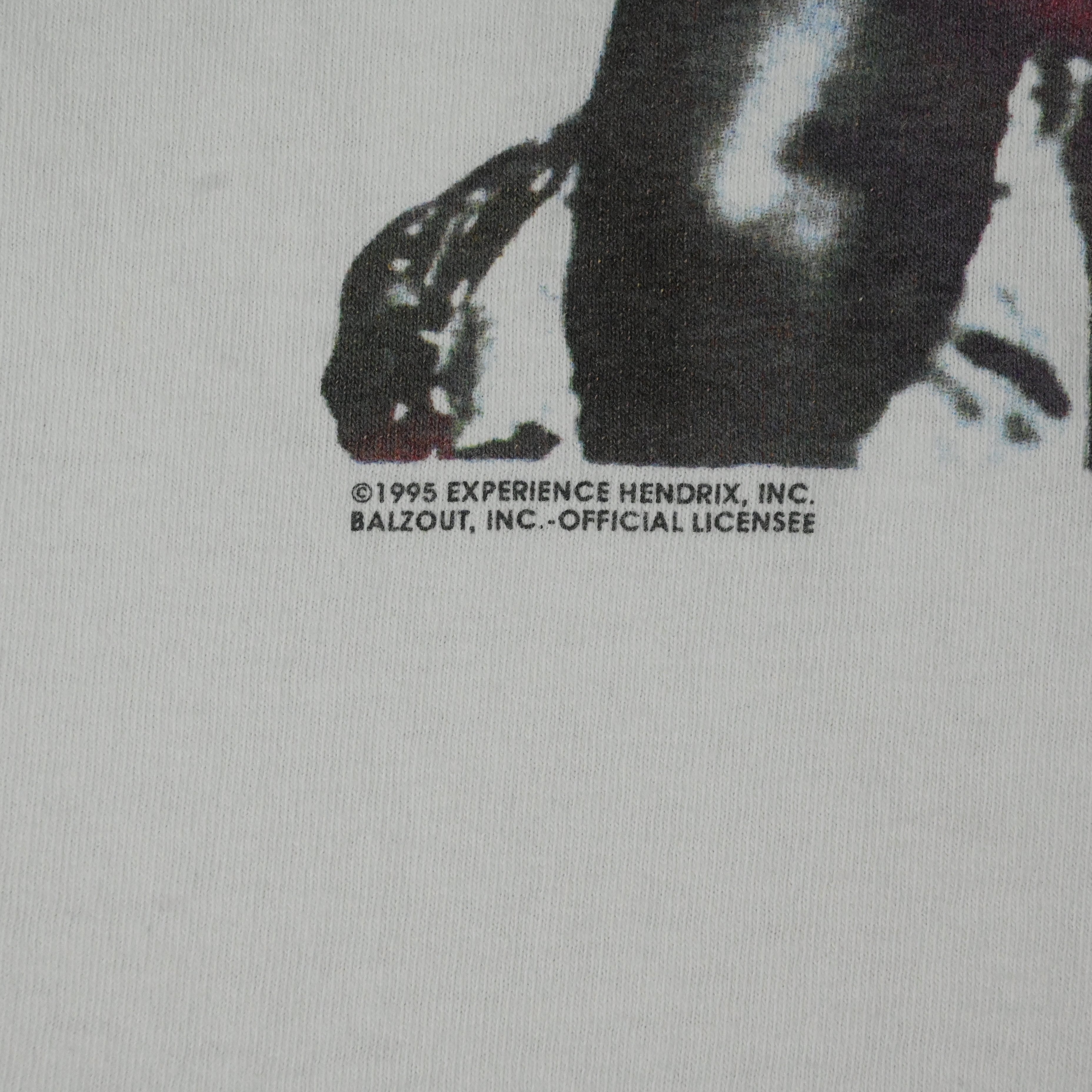 95© JIMI HENDRIX BALZOUT PRINTED T-SHIRT SIZE XL