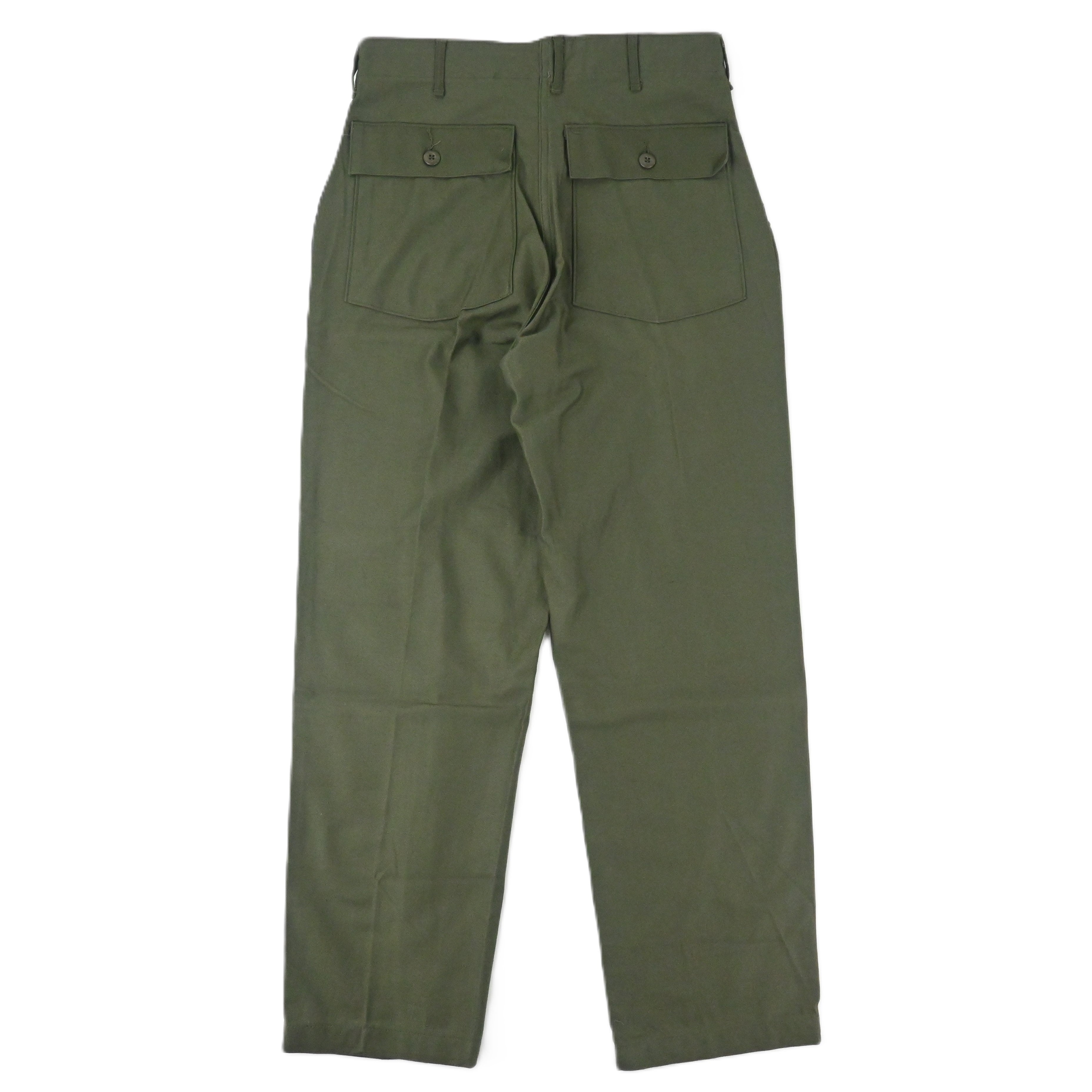 '75 SATEEN FATIGUE PANTS BUTTON FLY DEAD STOCK SIZE W32 L31