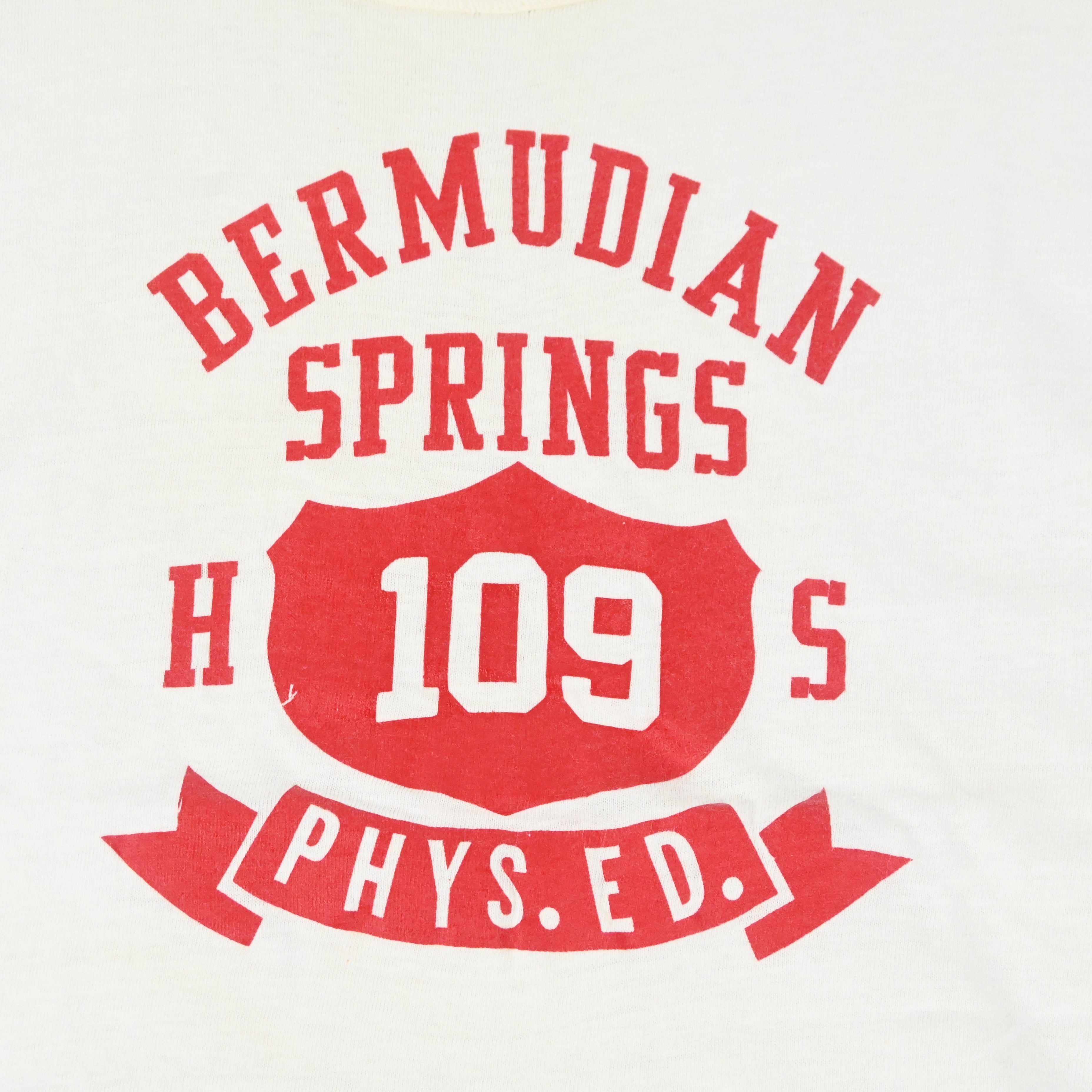 60's Russell Southern "BERMUDIAN SPRINGS" T-SHIRT SIZE XL