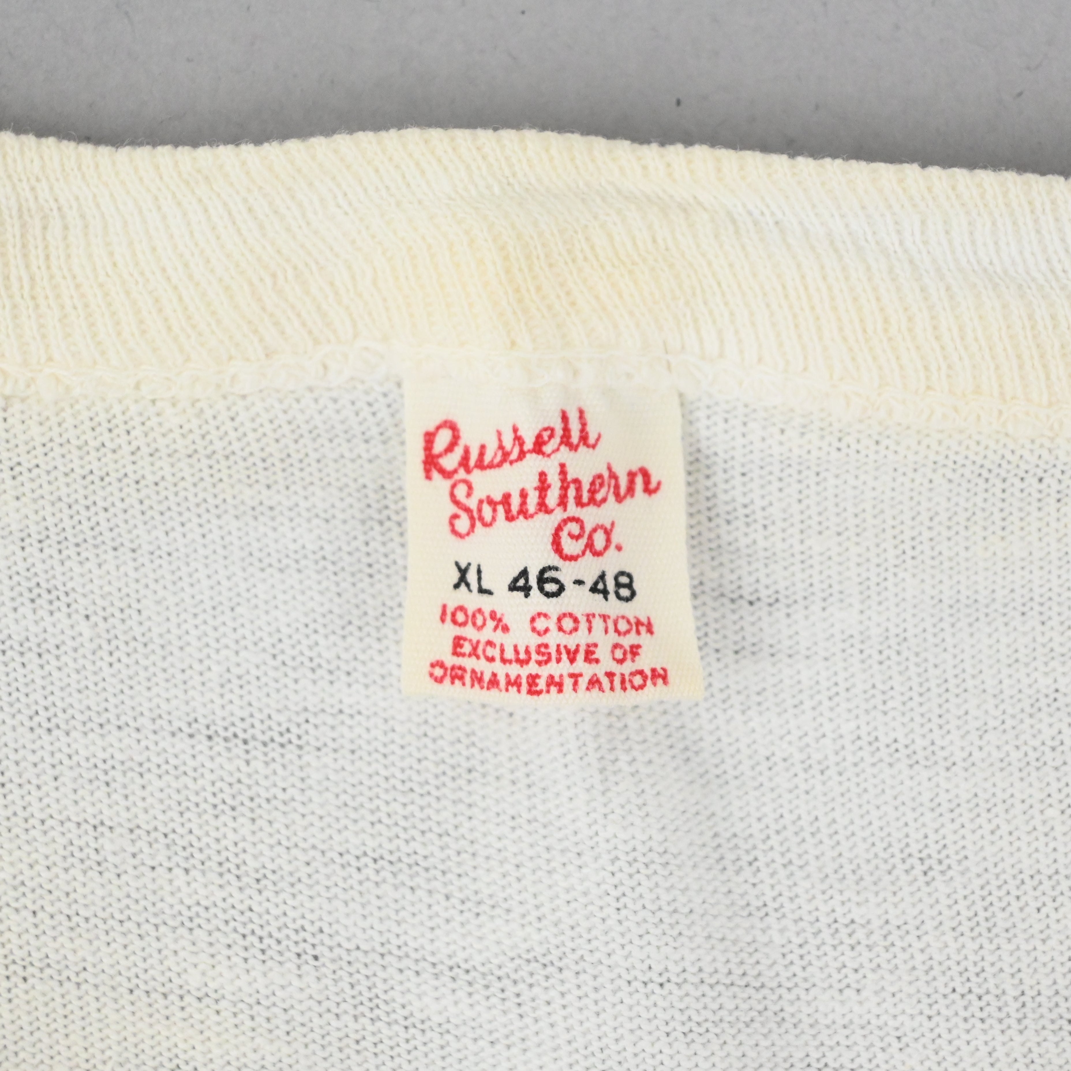 60's Russell Southern "BERMUDIAN SPRINGS" T-SHIRT SIZE XL