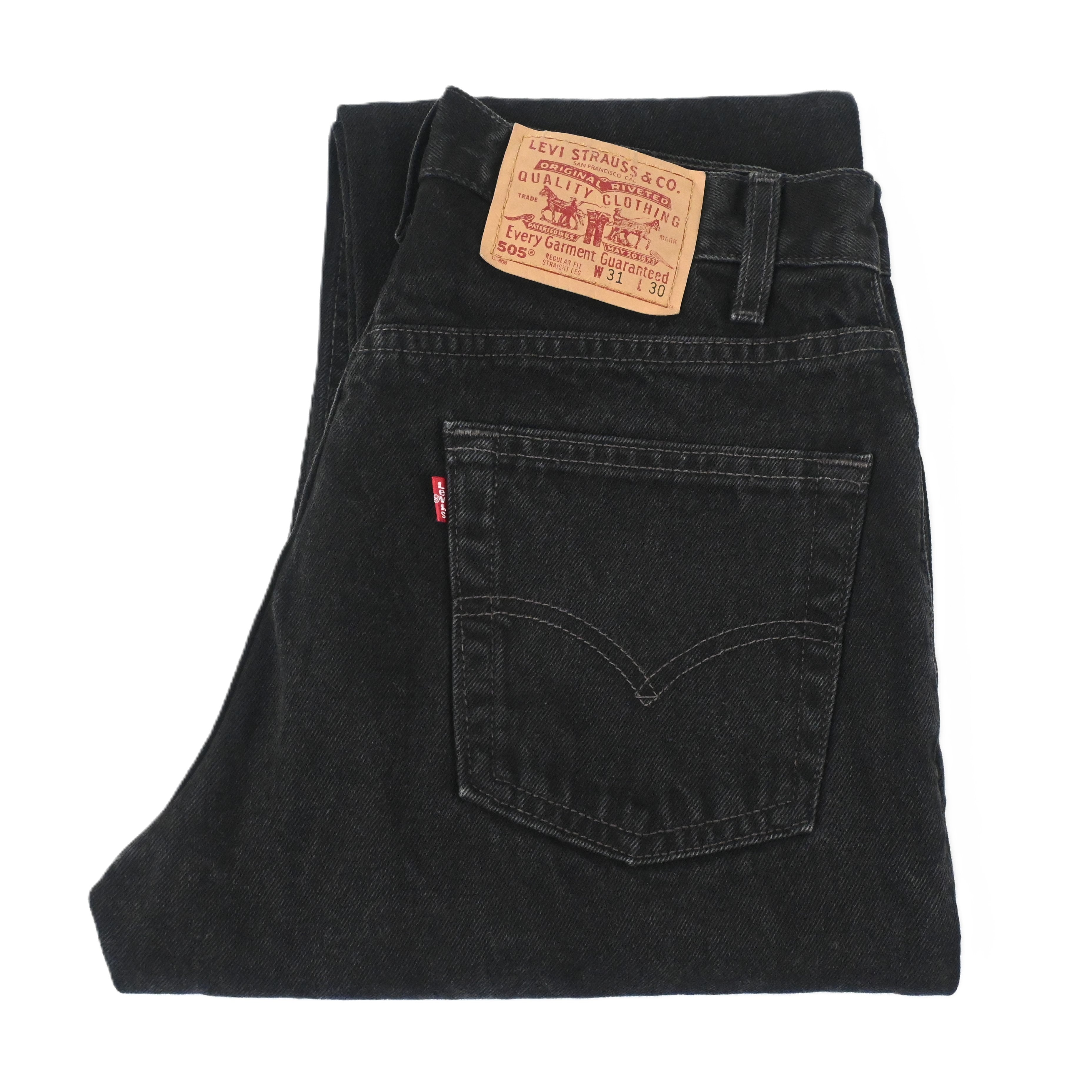 '99 LEVI'S 505-0260 SIZE W30 L29 BLACK