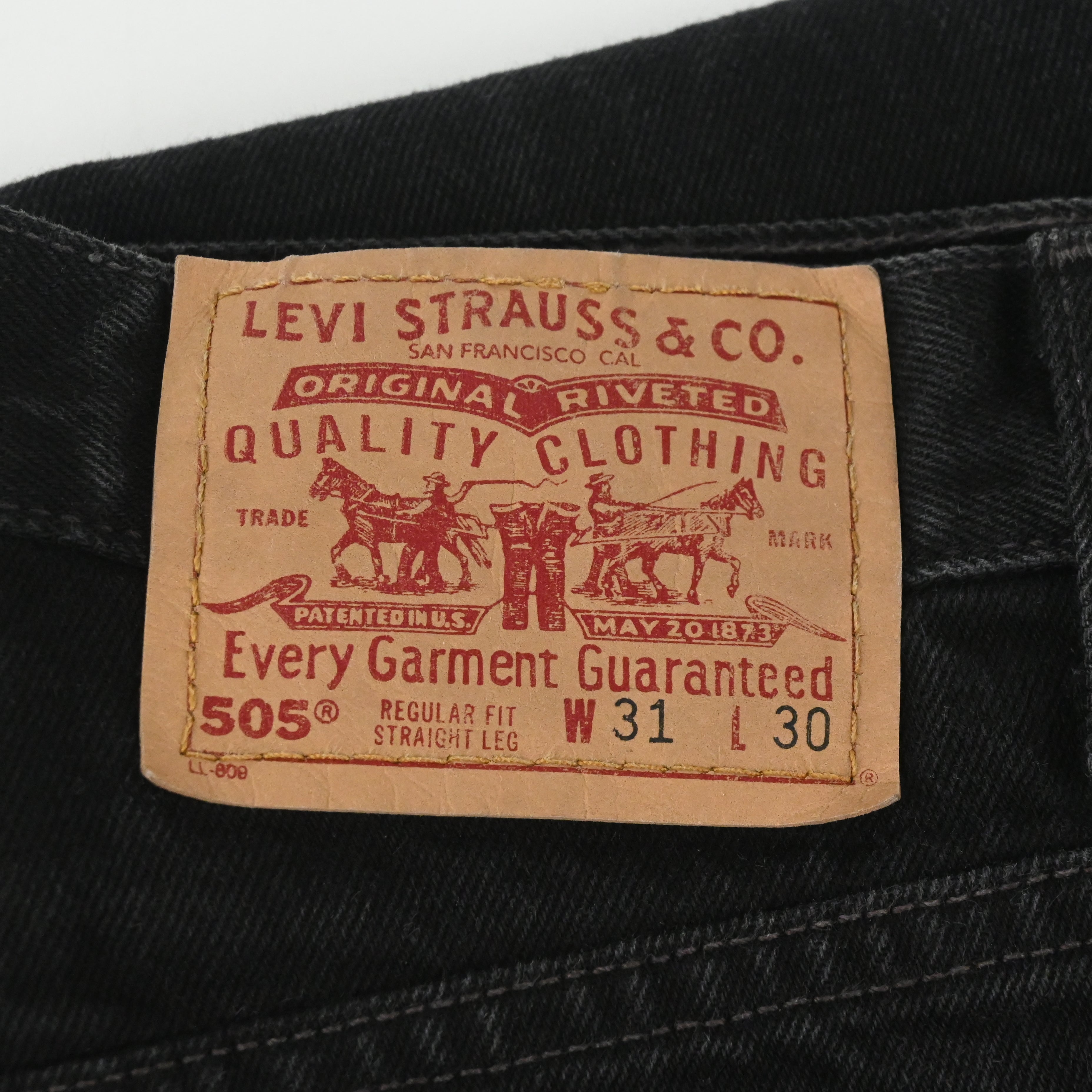 '99 LEVI'S 505-0260 SIZE W30 L29 BLACK